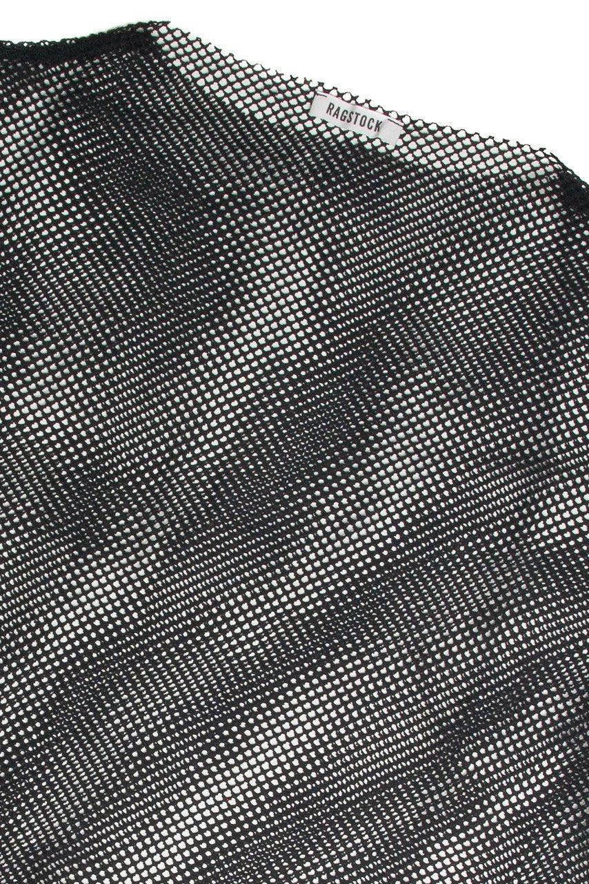 Extended Sizes Long Sleeve Mock Fishnet Shirt Product Image