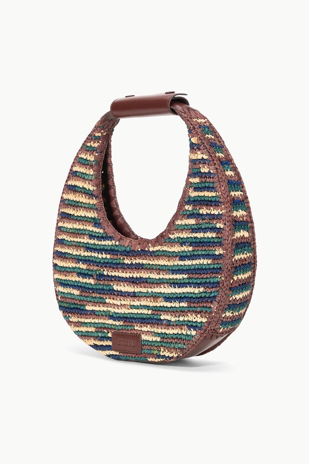 MOON RAFFIA TOTE BAG | MIXED RAFFIA Product Image