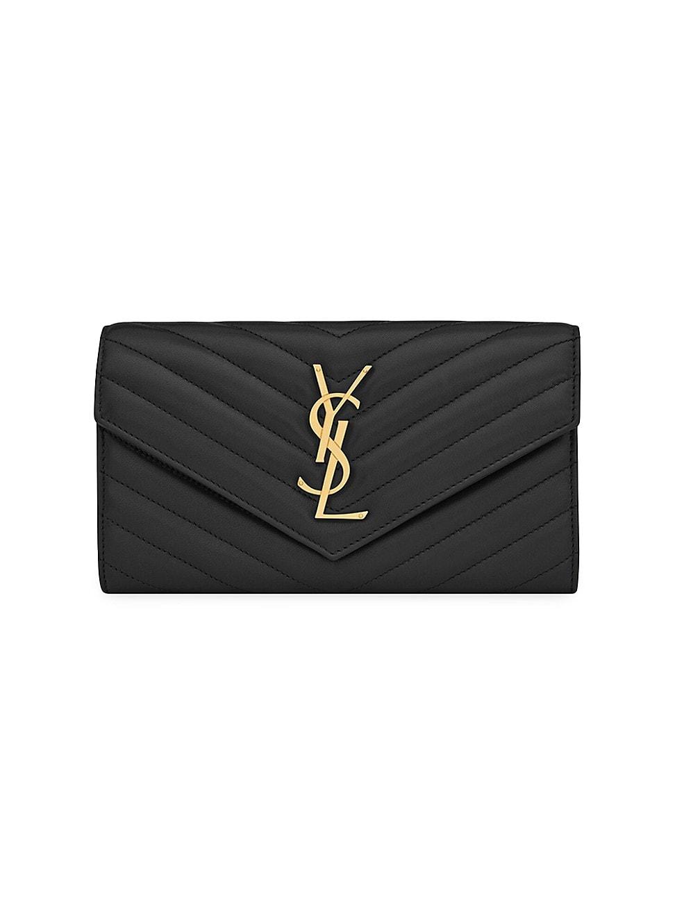 Womens Cassandre Matelass Large Flap Wallet in Lambskin Product Image