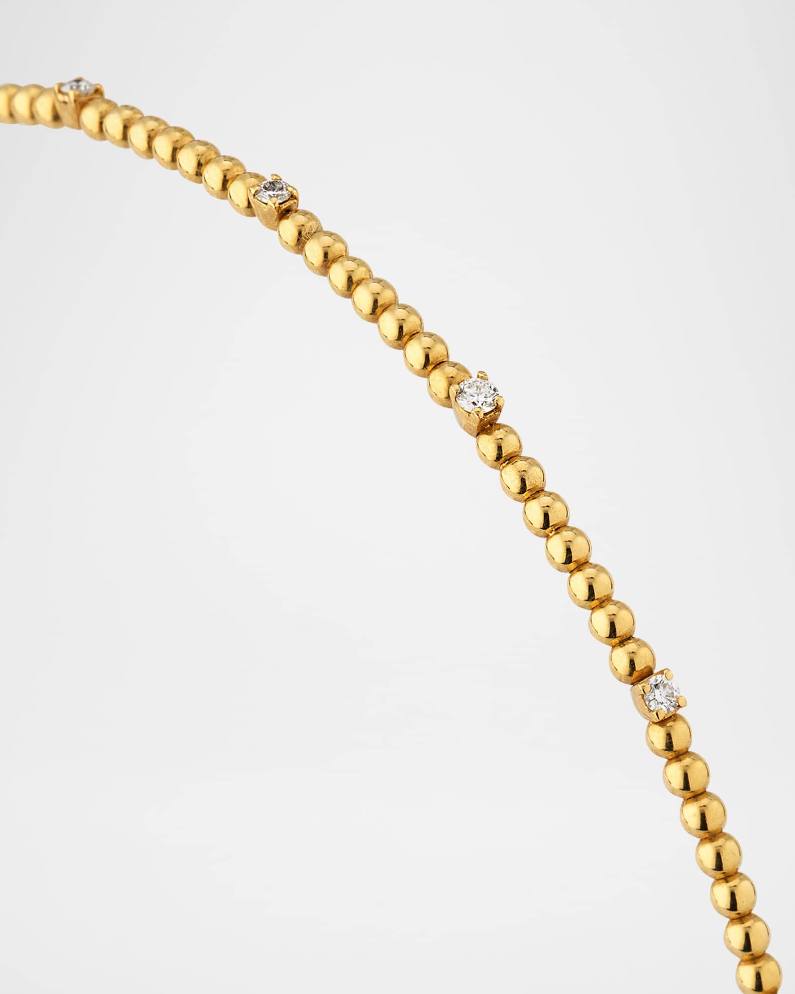 18K Yellow Gold Taormina Necklace with Diamonds Product Image
