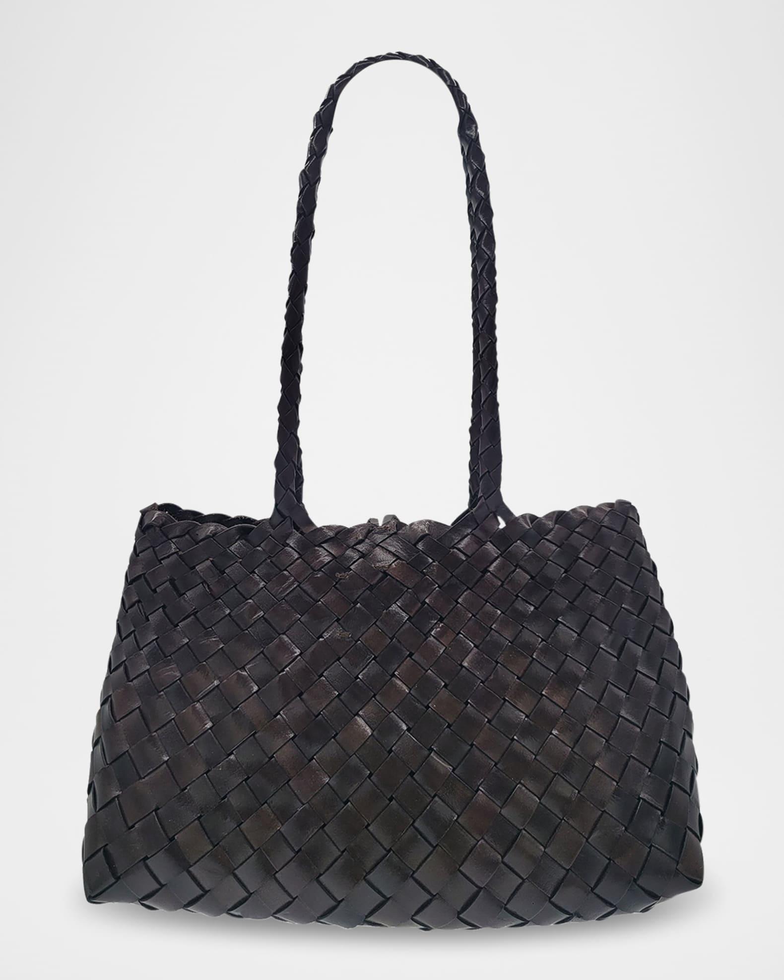 Croissant Woven Leather Shoulder Bag Product Image