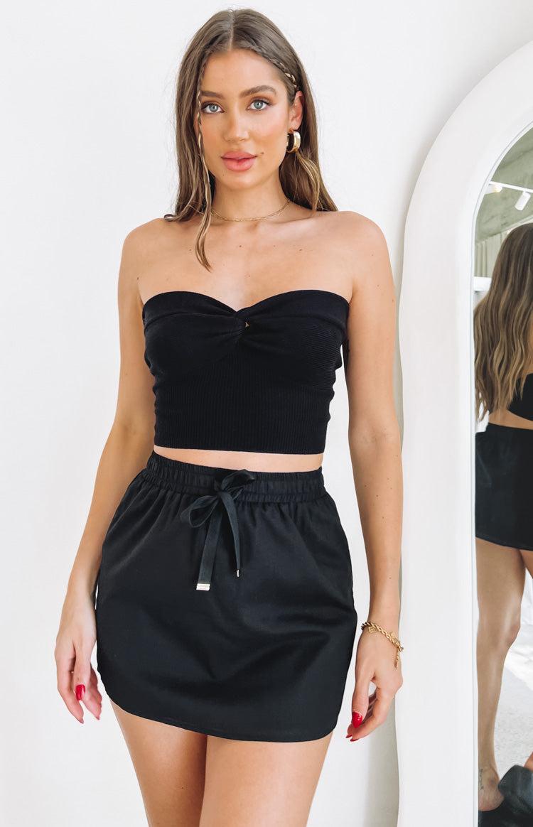 Maven Black Mini Skirt Product Image