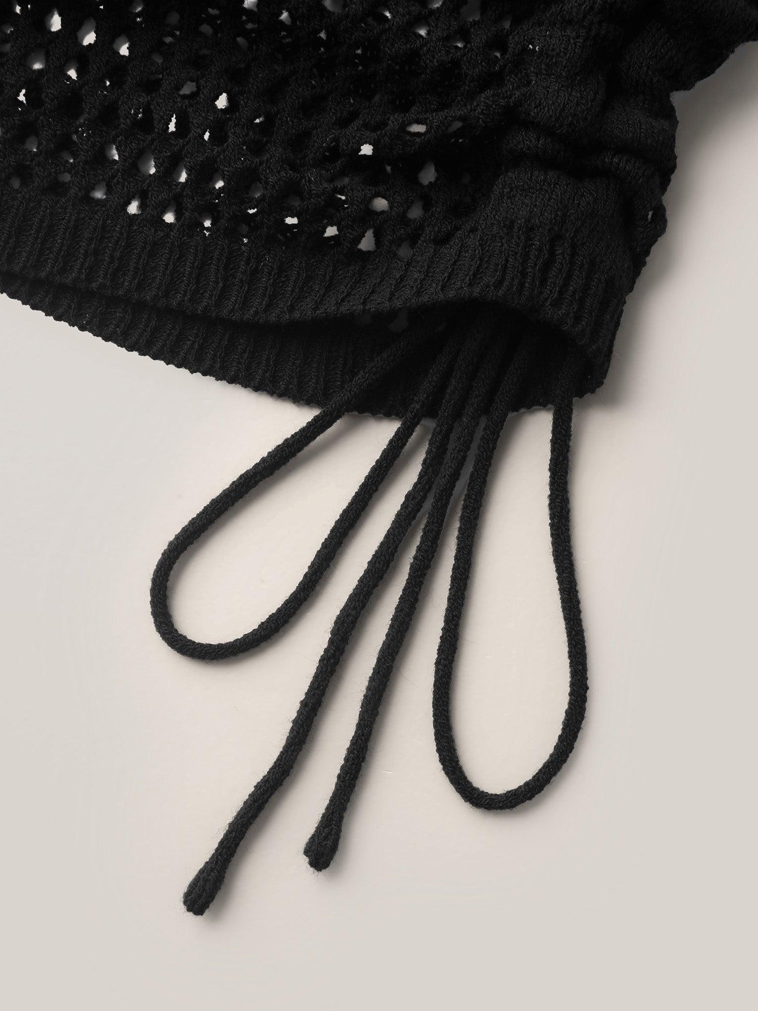 Side Drawstring Cut-Out Swim Cover-Up Female Product Image