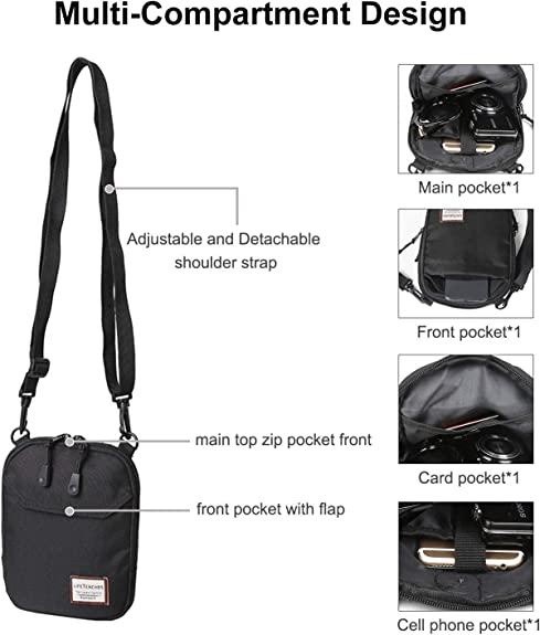 Unisex Stylish Messenger Bag Compact and Durable Shoulder Daily Commuter Product Image