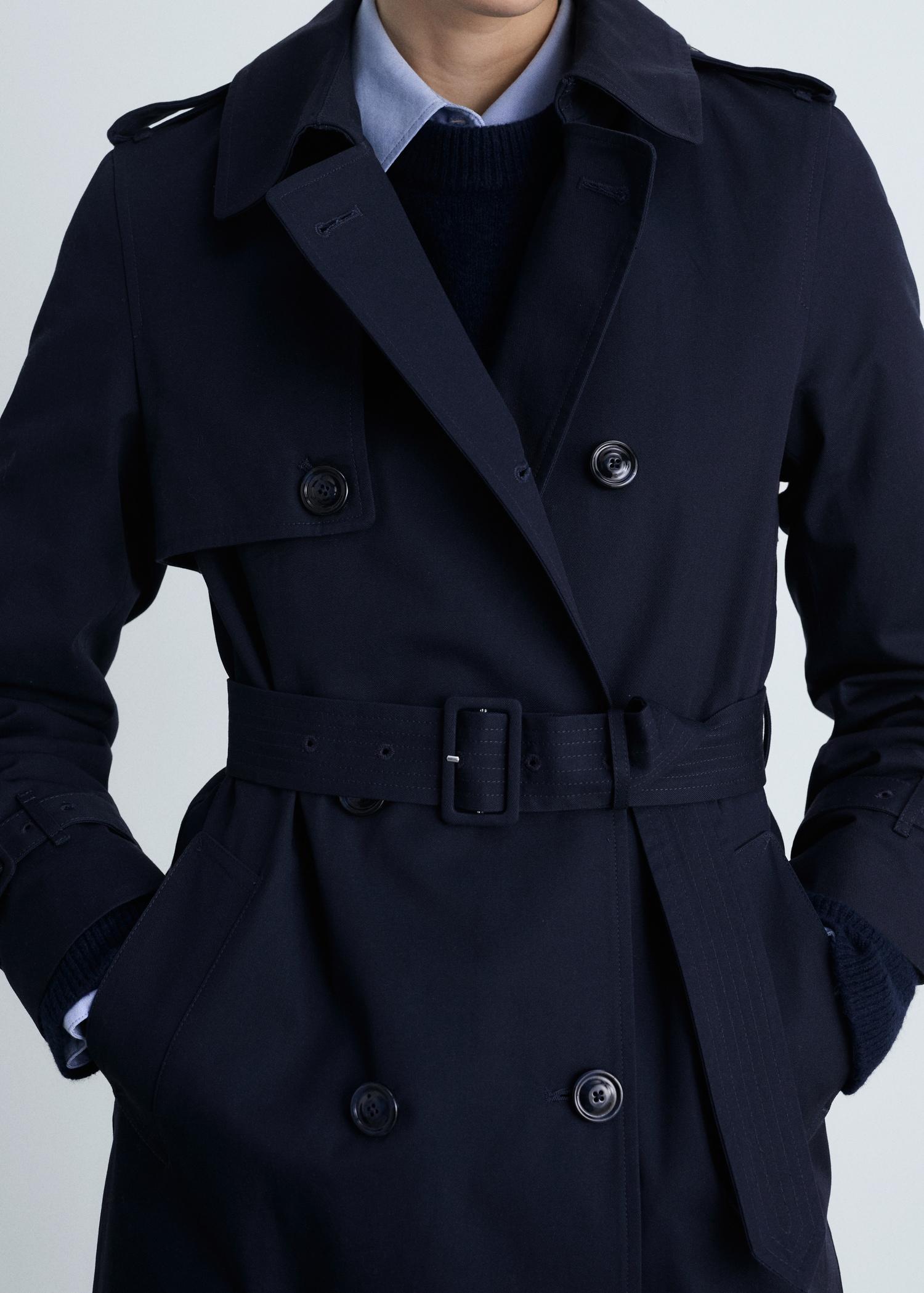 Classic trench coat with belt - Women | MANGO USA Product Image