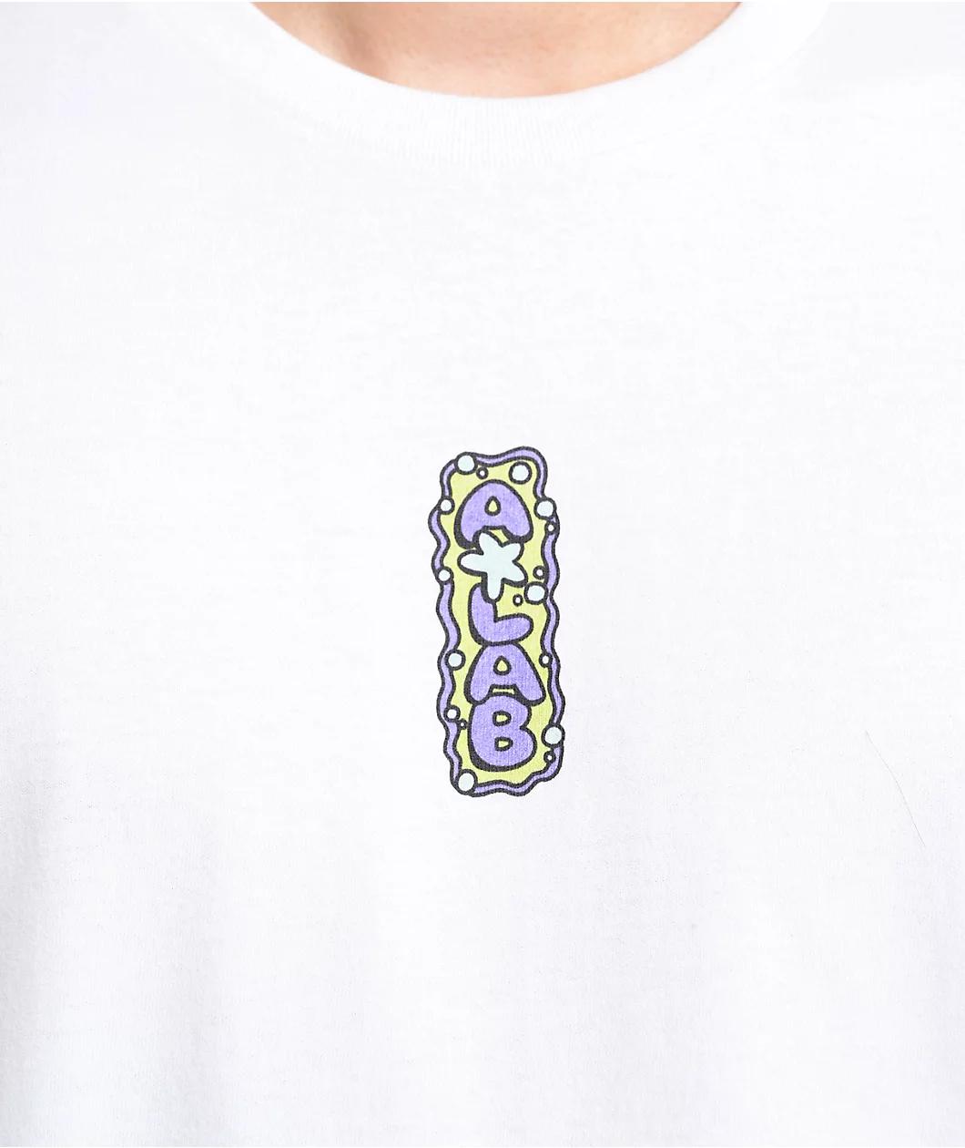 A.LAB Y2K Alien Flash White T-Shirt Product Image