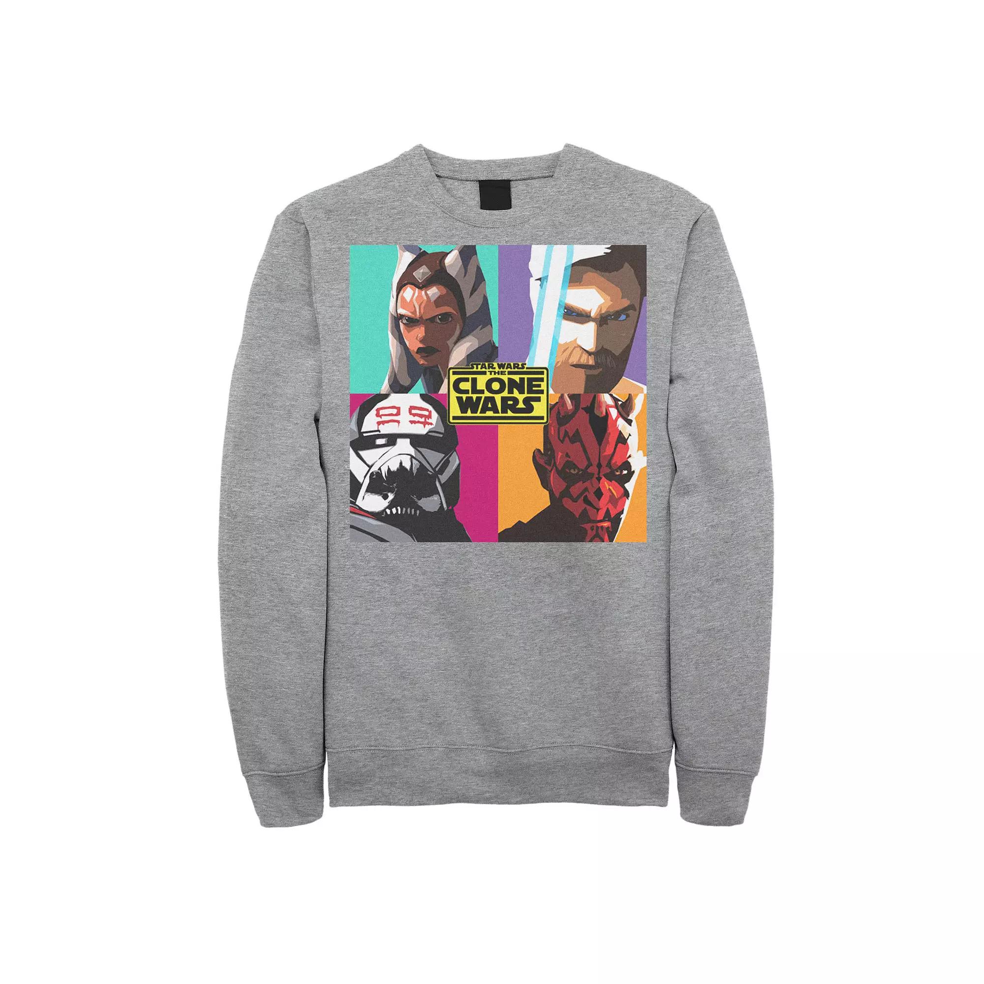 Men's Star Wars: The Clone Wars Pop Art Box Up Sweatshirt,  Product Image