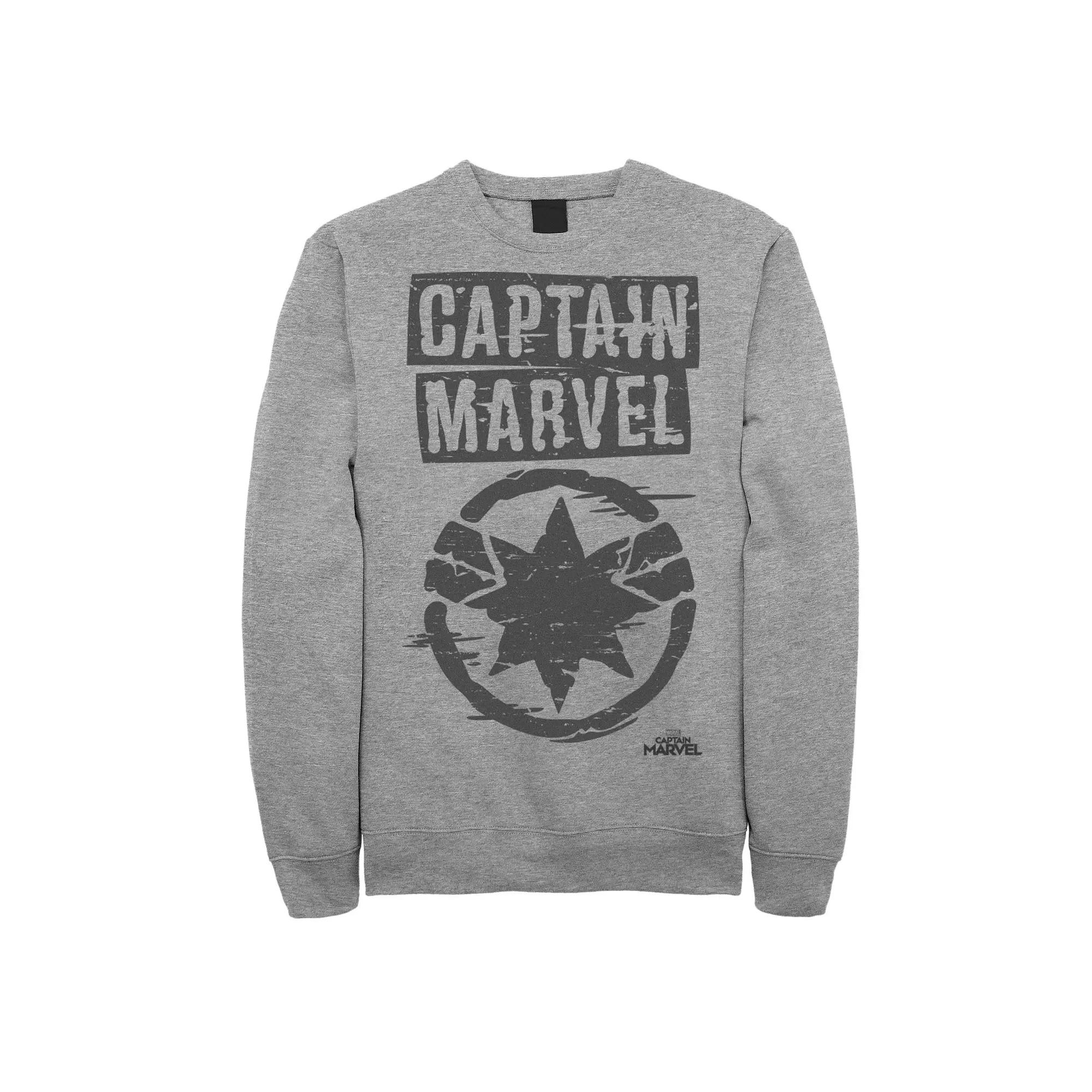 Men's Marvel Captain Marvel Logo Sweatshirt,  Product Image