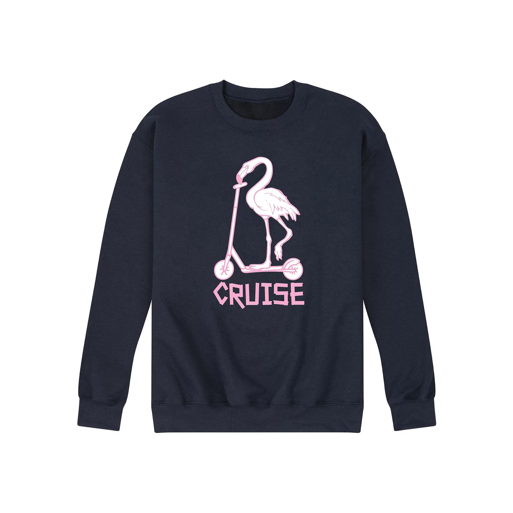 Men's Flamingo Cruise Graphic Fleece Sweatshirt,  Product Image