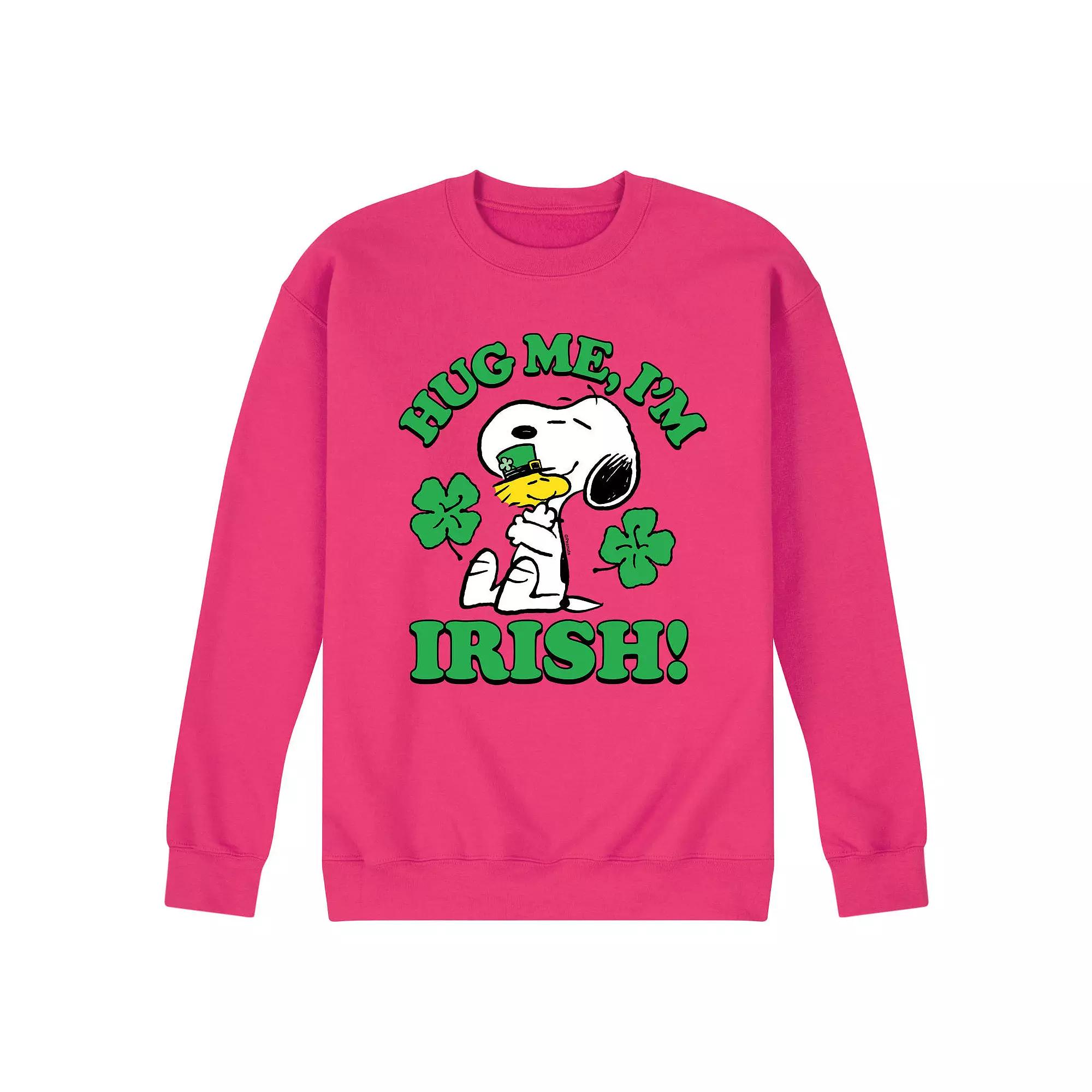 Men's Peanuts Hug Me I'm Irish Long Sleeve,  Product Image