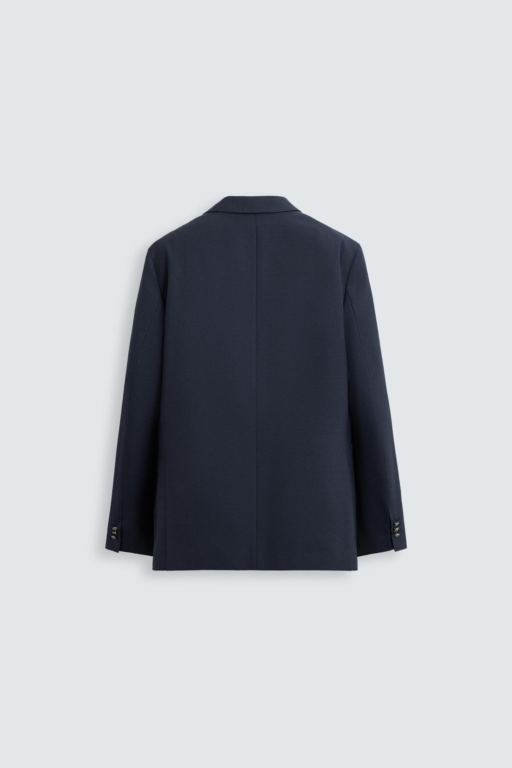 WOOL BLEND DOUBLE BREASTED BLAZER Product Image