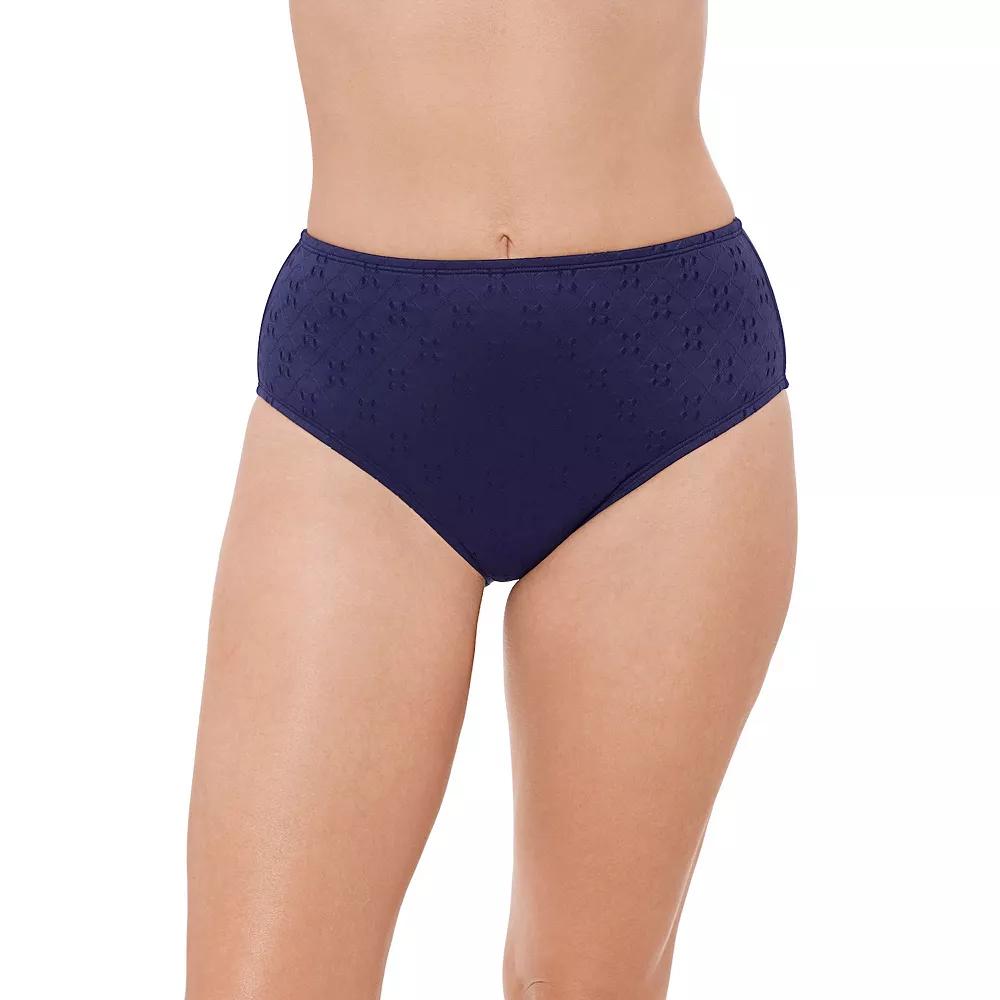Women's Draper James Waist Minimizer High Waist Bikini Bottoms,  Product Image