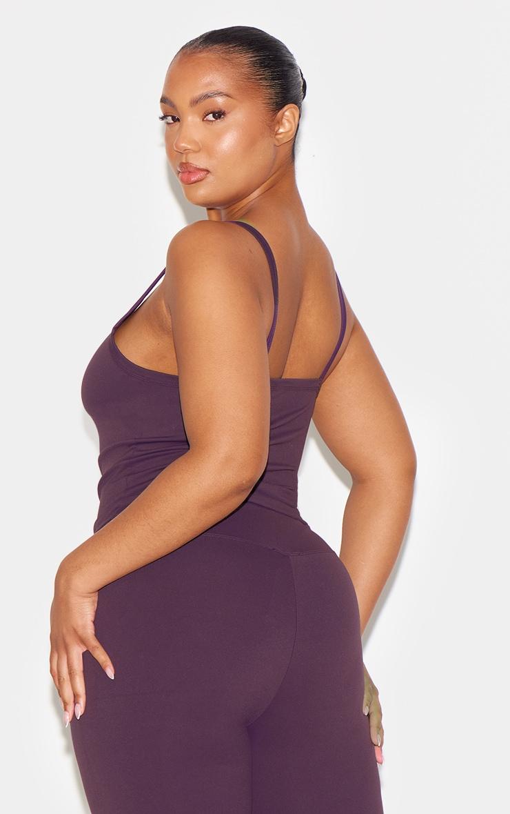 Dark Plum Ultimate Sculpt Strappy Gym Vest Product Image