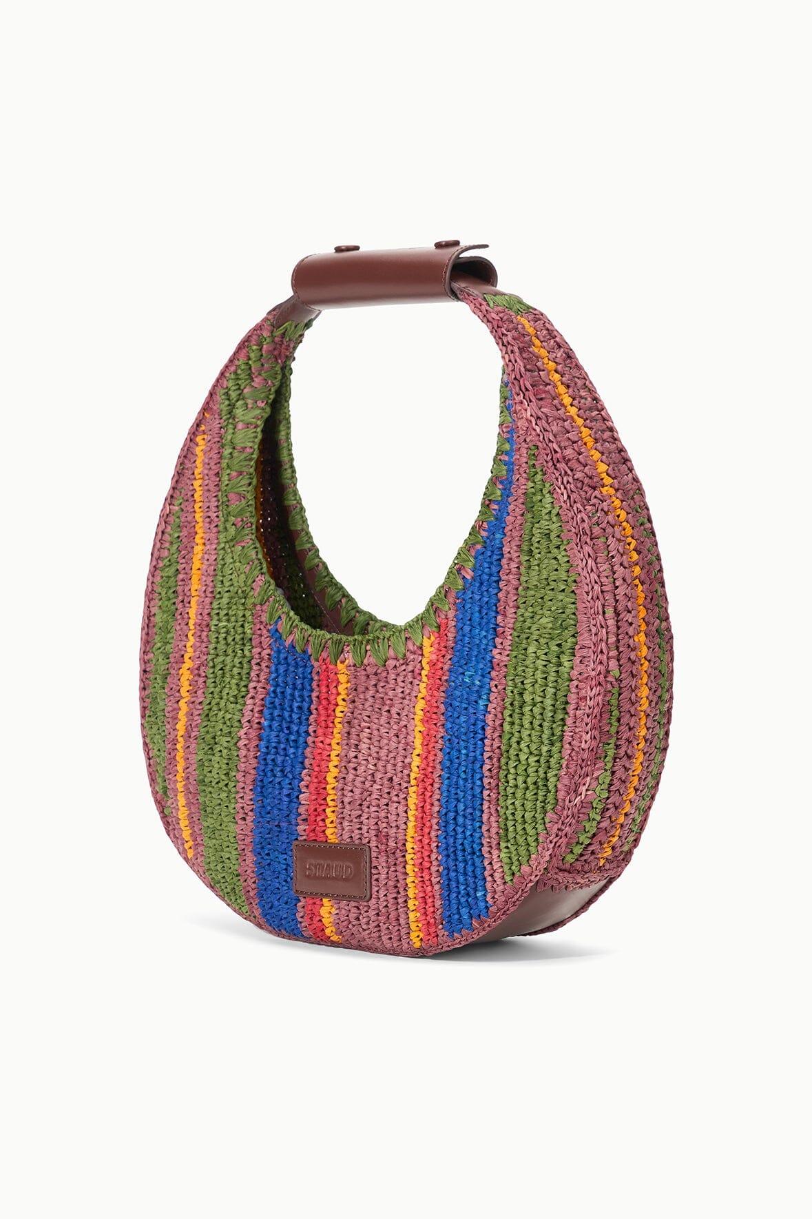 MOON RAFFIA BAG | JUNGLE STRIPE RAFFIA Product Image