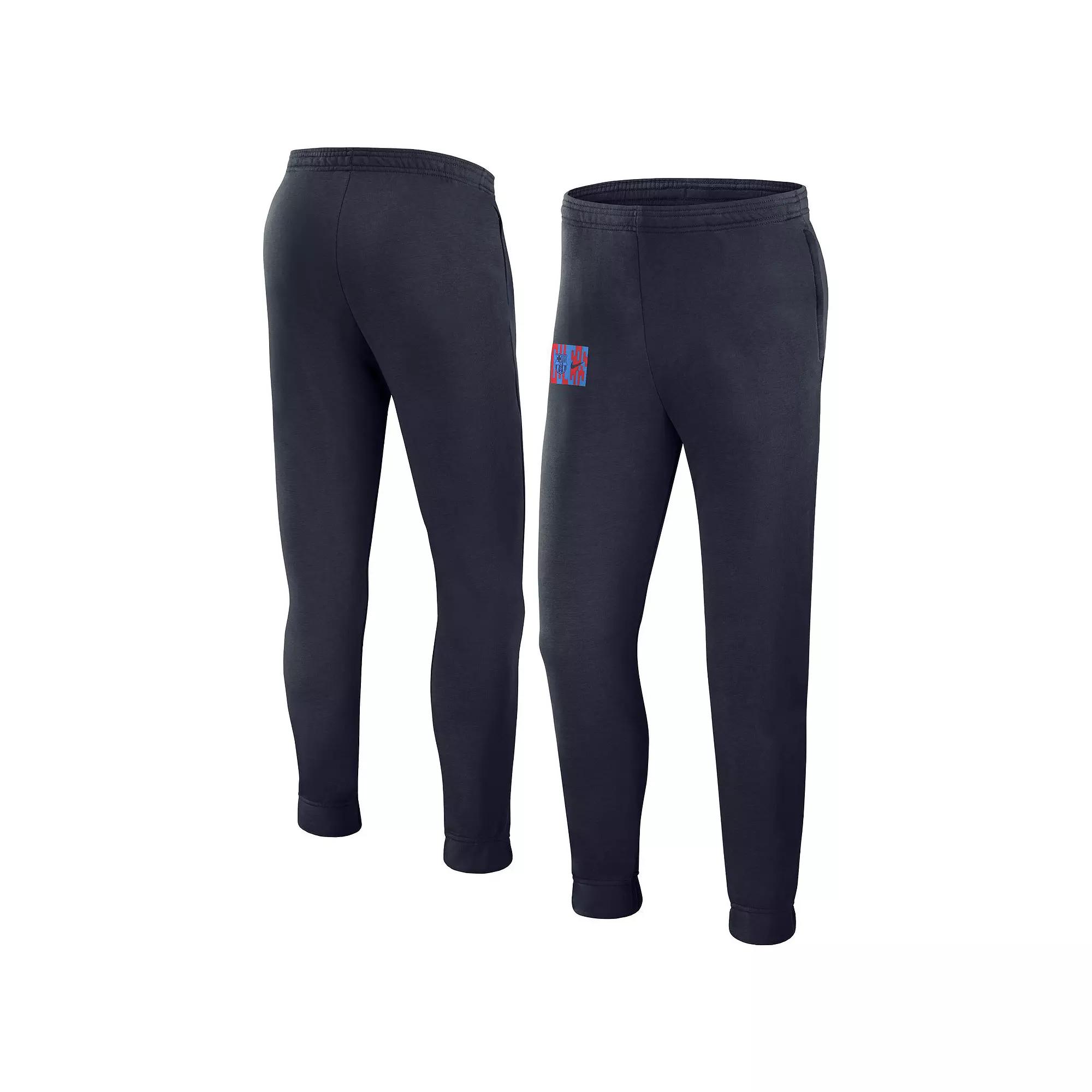 Men's Nike Navy Barcelona Fleece Team Pants,  Product Image