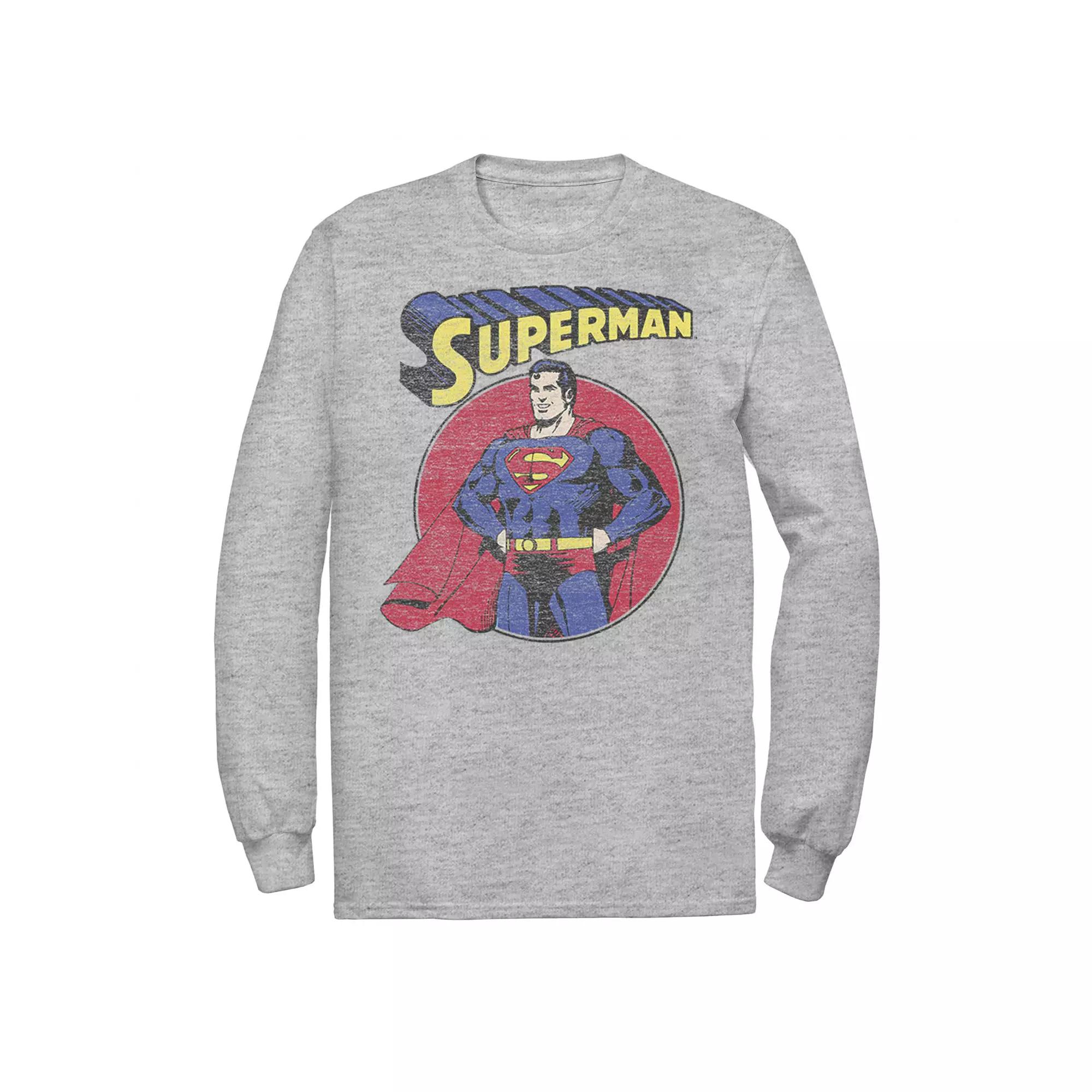 Men's DC Comics Superman Vintage Circle Portrait Logo Tee,  Product Image