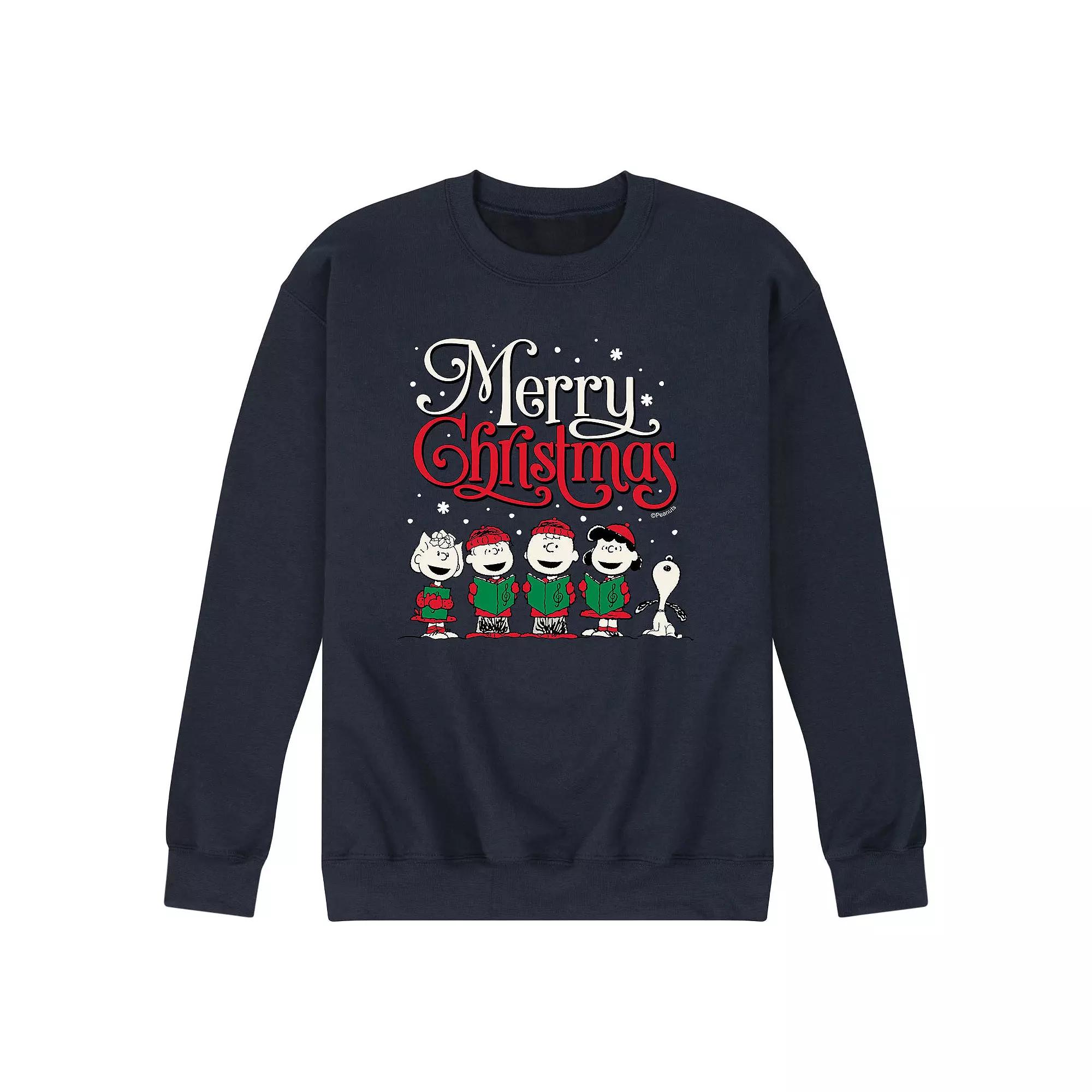 Men's Peanuts Caroling Sweatshirt,  Product Image