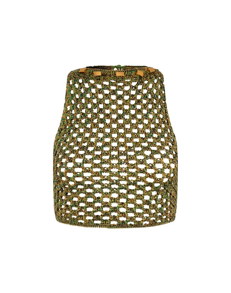 Knit Aria Midi Skirt - Green Product Image