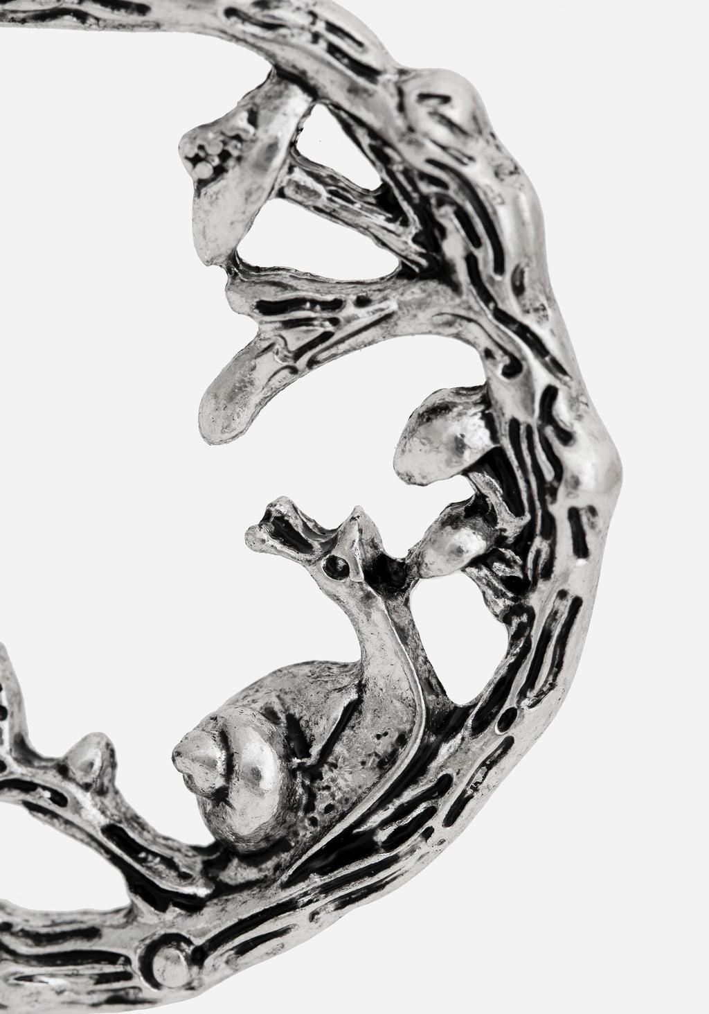 Zinnia Hoop Earring - Silver Product Image