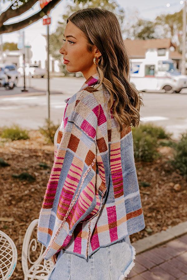 Small Town Bistro Color Block Cardigan Product Image