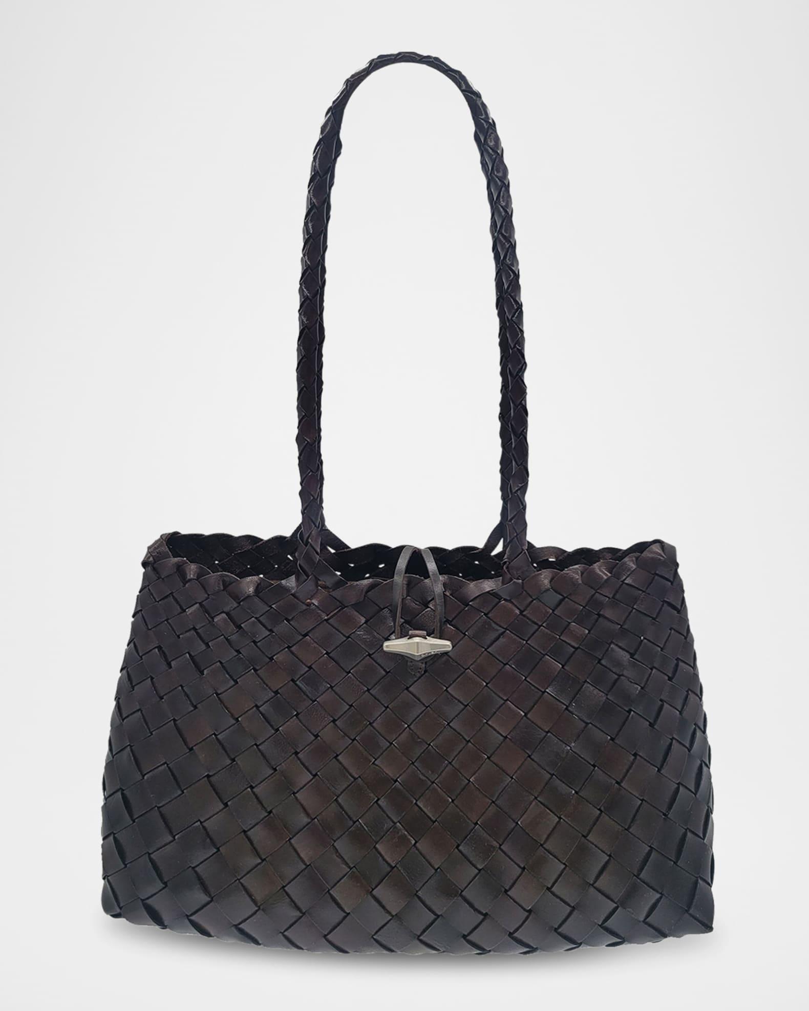 Croissant Woven Leather Shoulder Bag Product Image