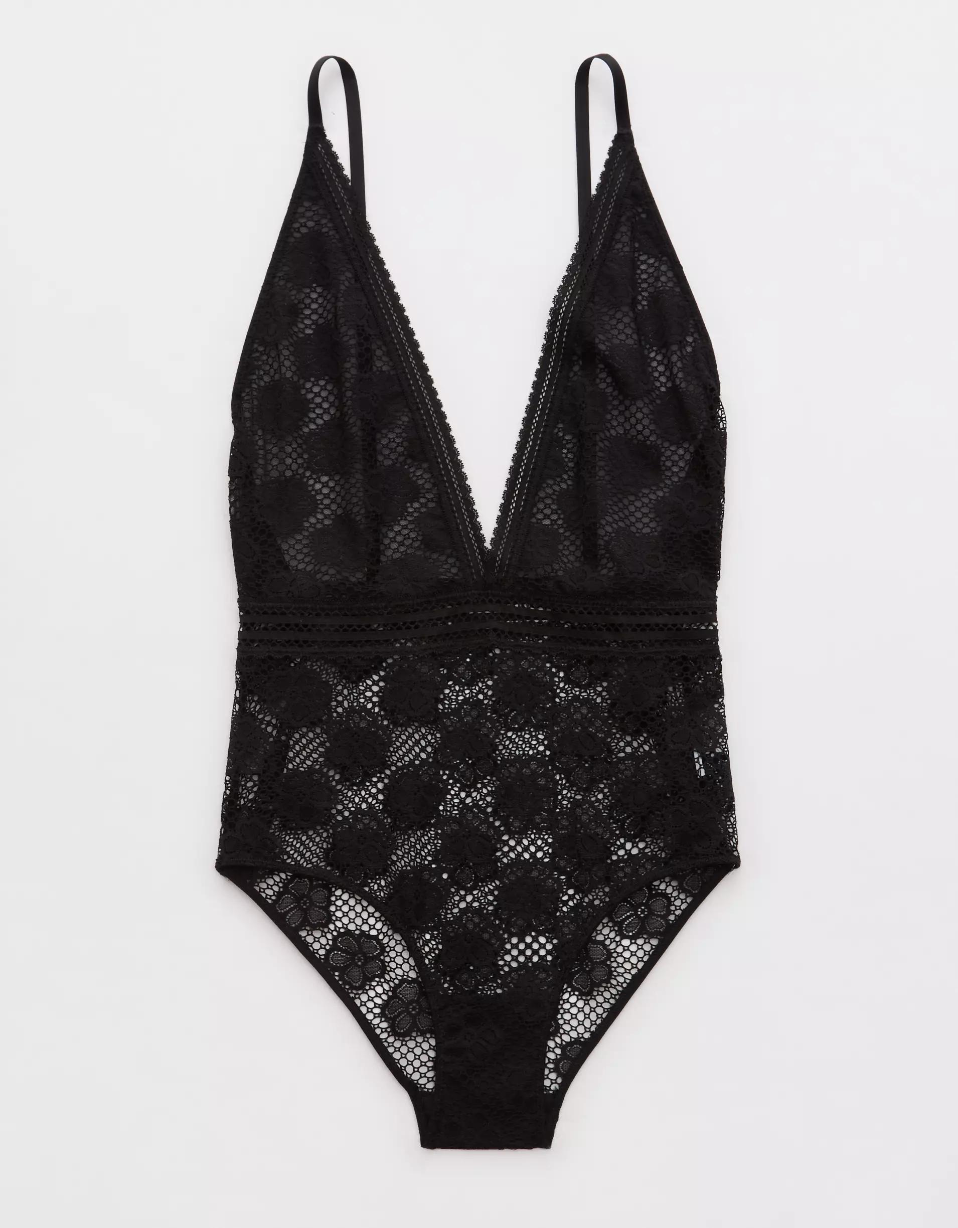 Show Off Beachside Lace Plunge Bodysuit Product Image