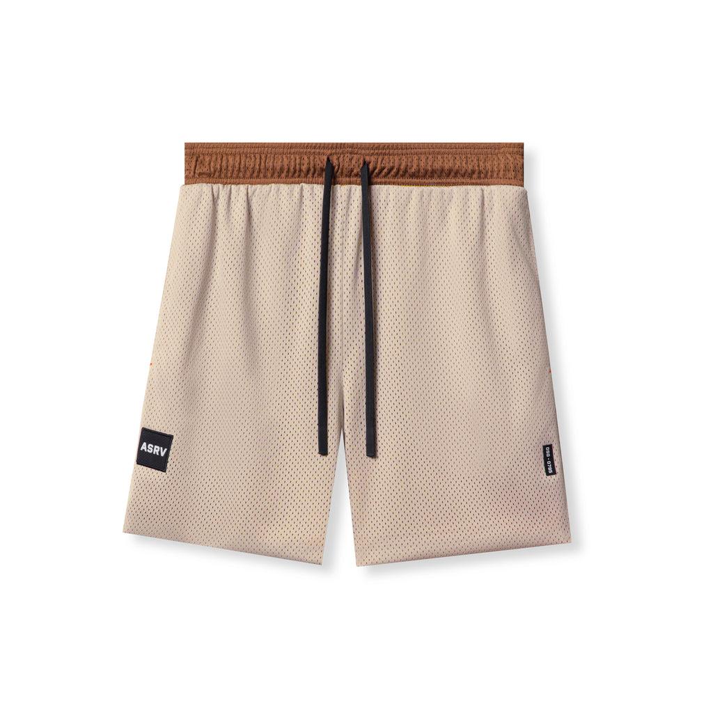 0795. SilverPlus™ Mesh Reversible Short - Rust/Beige Male Product Image