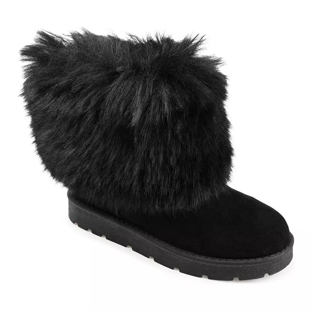 Journee Shanay Women's Faux-Fur Winter Boots,  Product Image