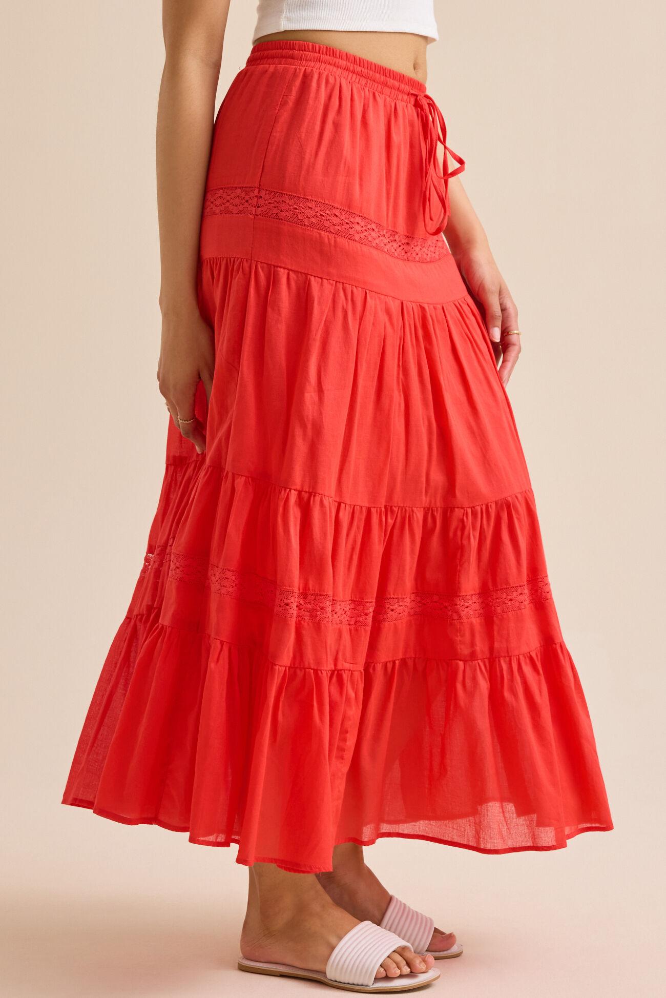 Austin Lace Midi Skirt Product Image
