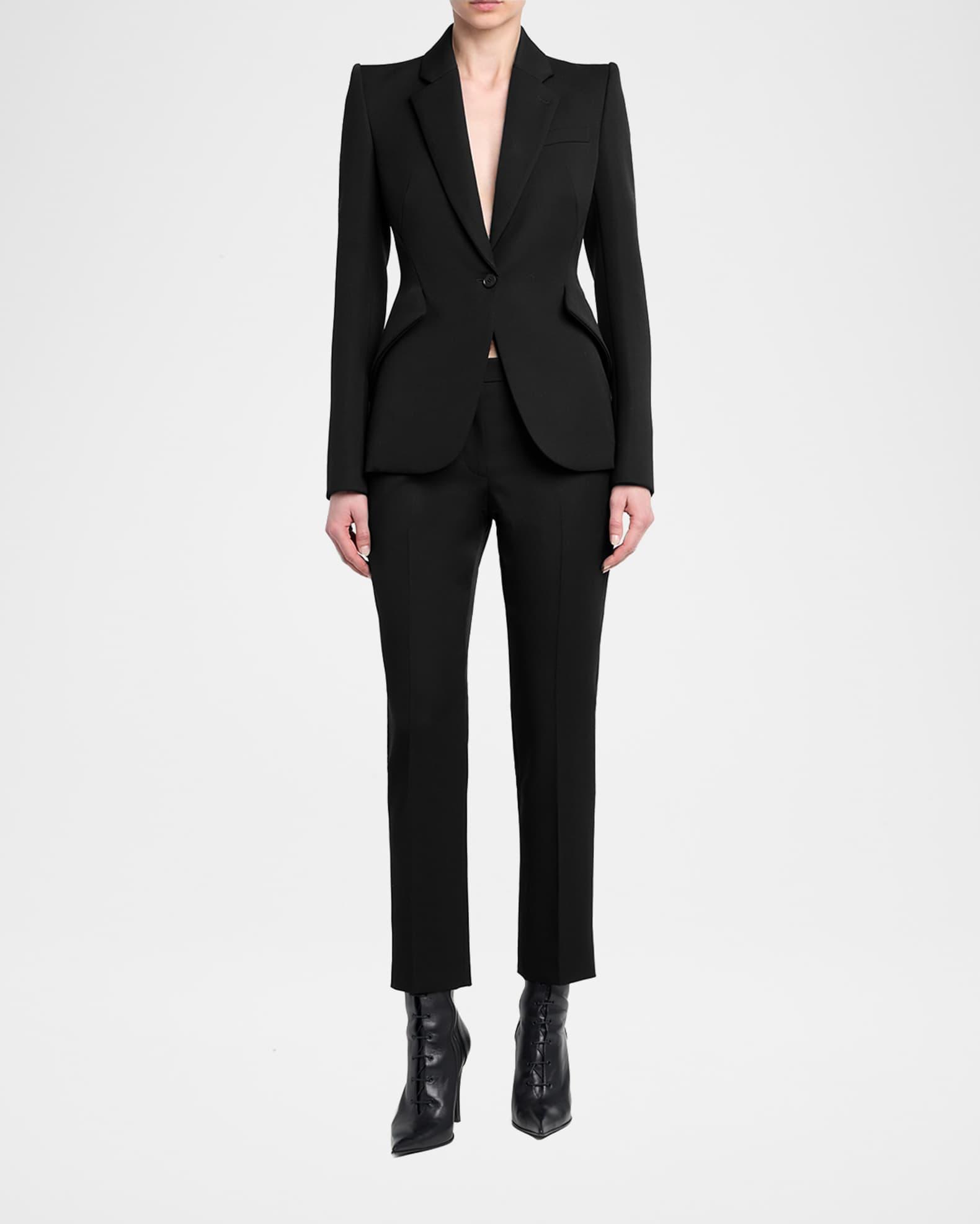 Cropped Cigarette Trousers Product Image