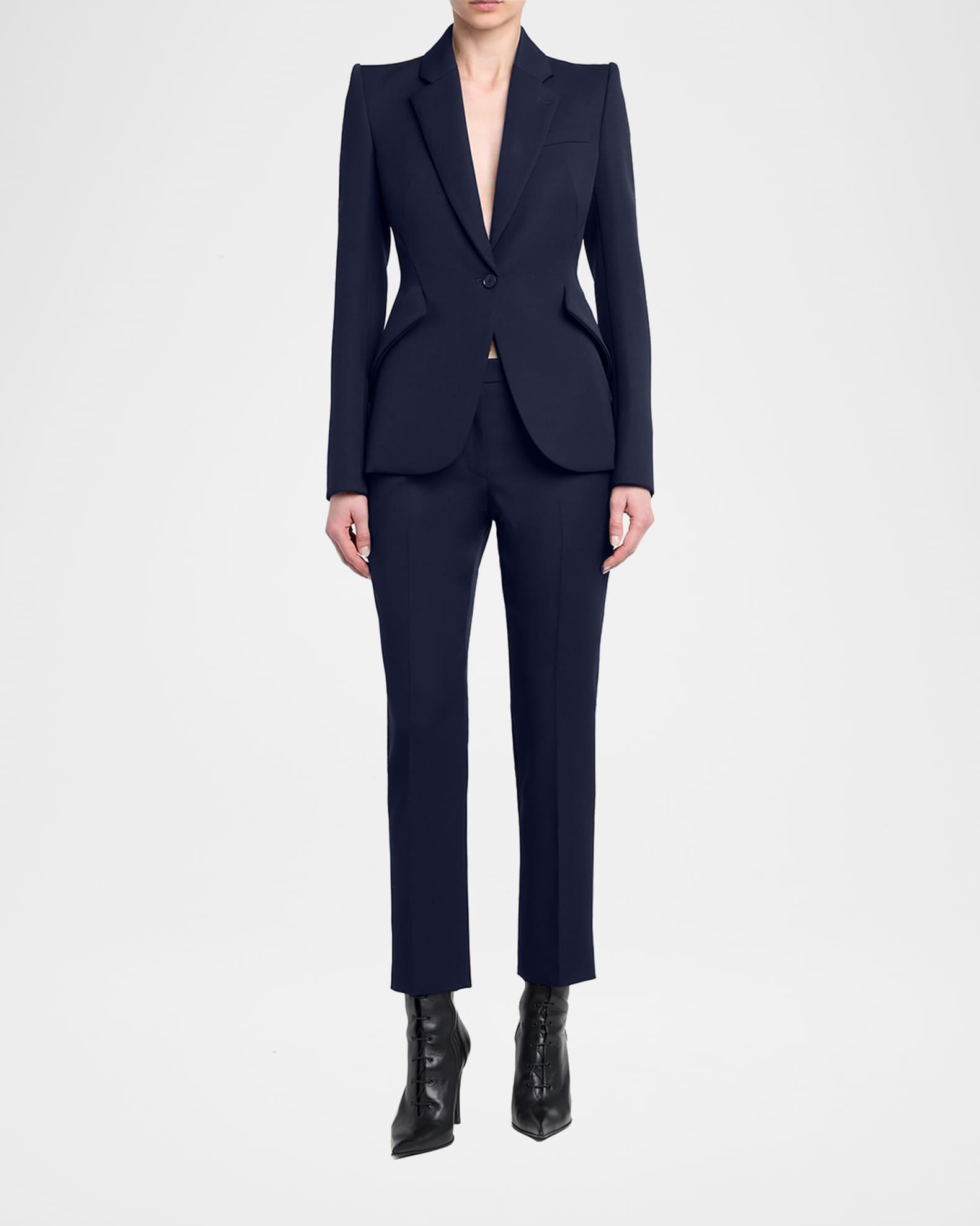 Cropped Cigarette Trousers Product Image