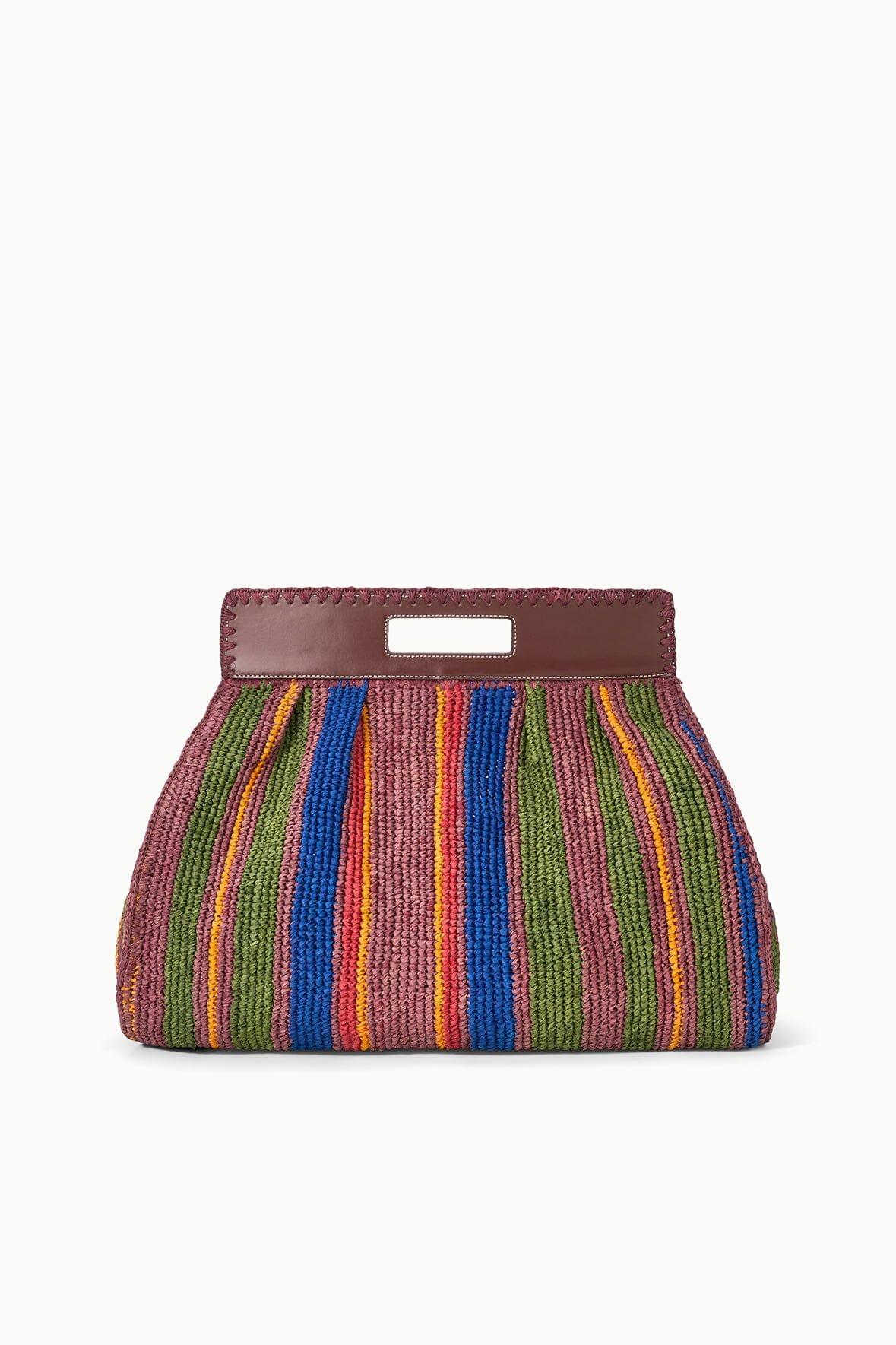 RUE TOTE BAG | JUNGLE STRIPE RAFFIA Product Image