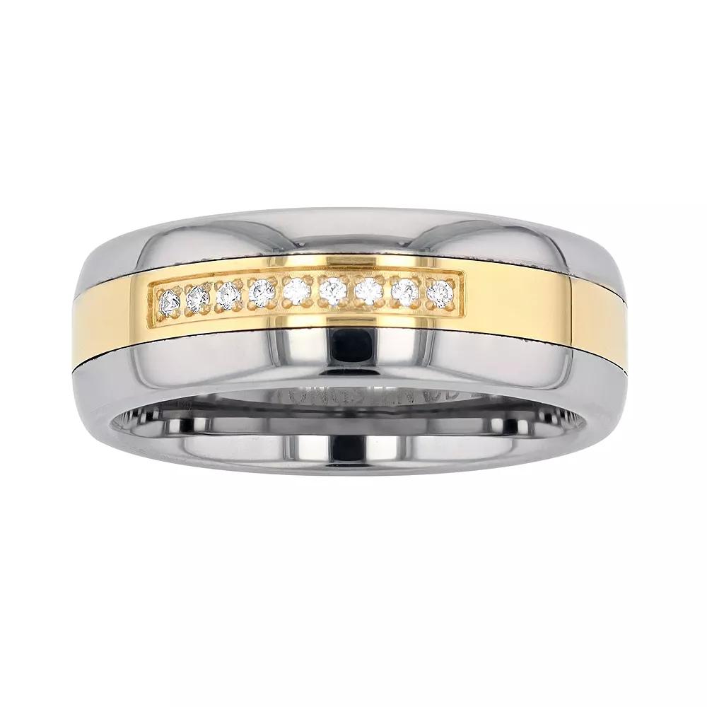 Diamond Brilliance Men's 1/10 Carat T.W. Lab-Created Diamond Band Ring, Multi Product Image