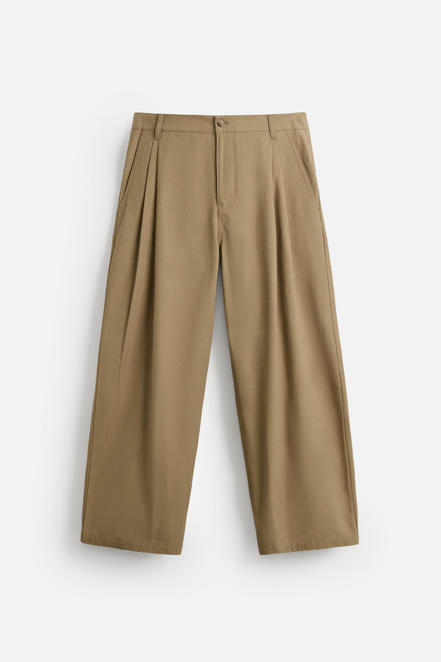 PLEATED WIDE FIT PANTS Product Image