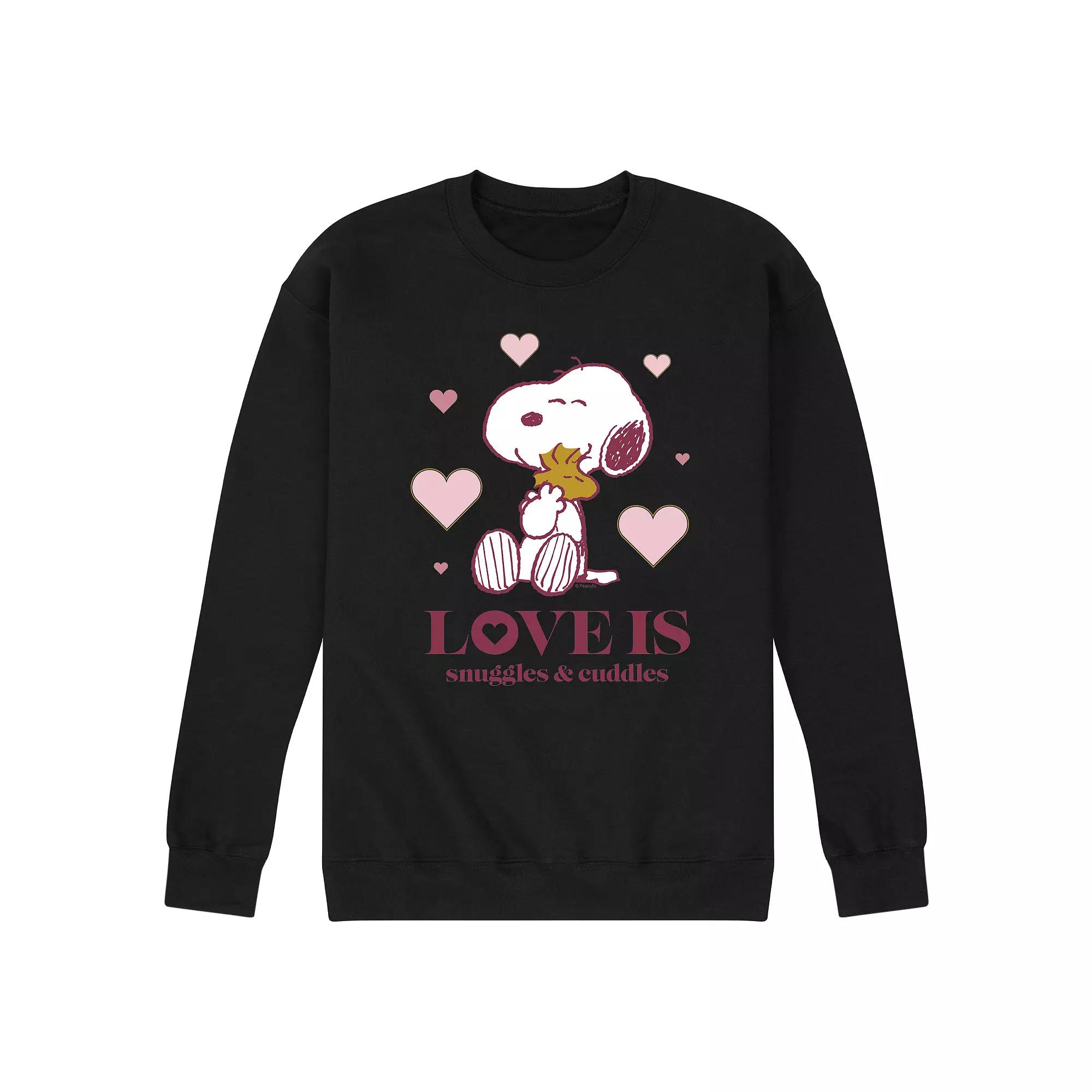 Men's Peanuts Snuggles and Cuddles Sweatshirt,  Product Image