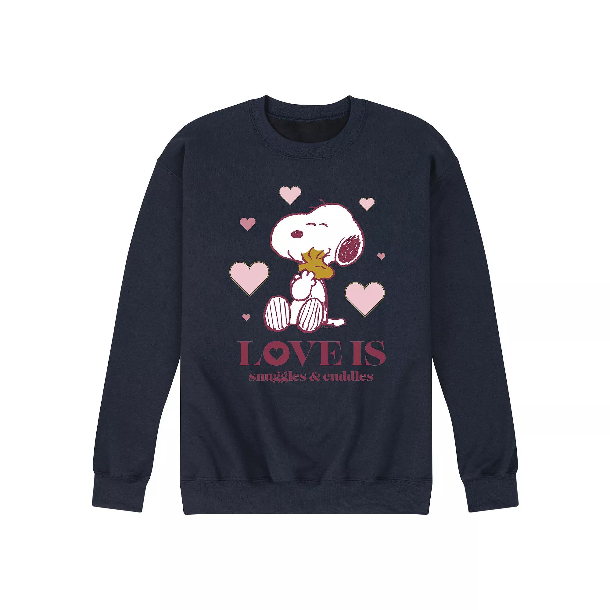 Men's Peanuts Snuggles and Cuddles Sweatshirt,  Product Image