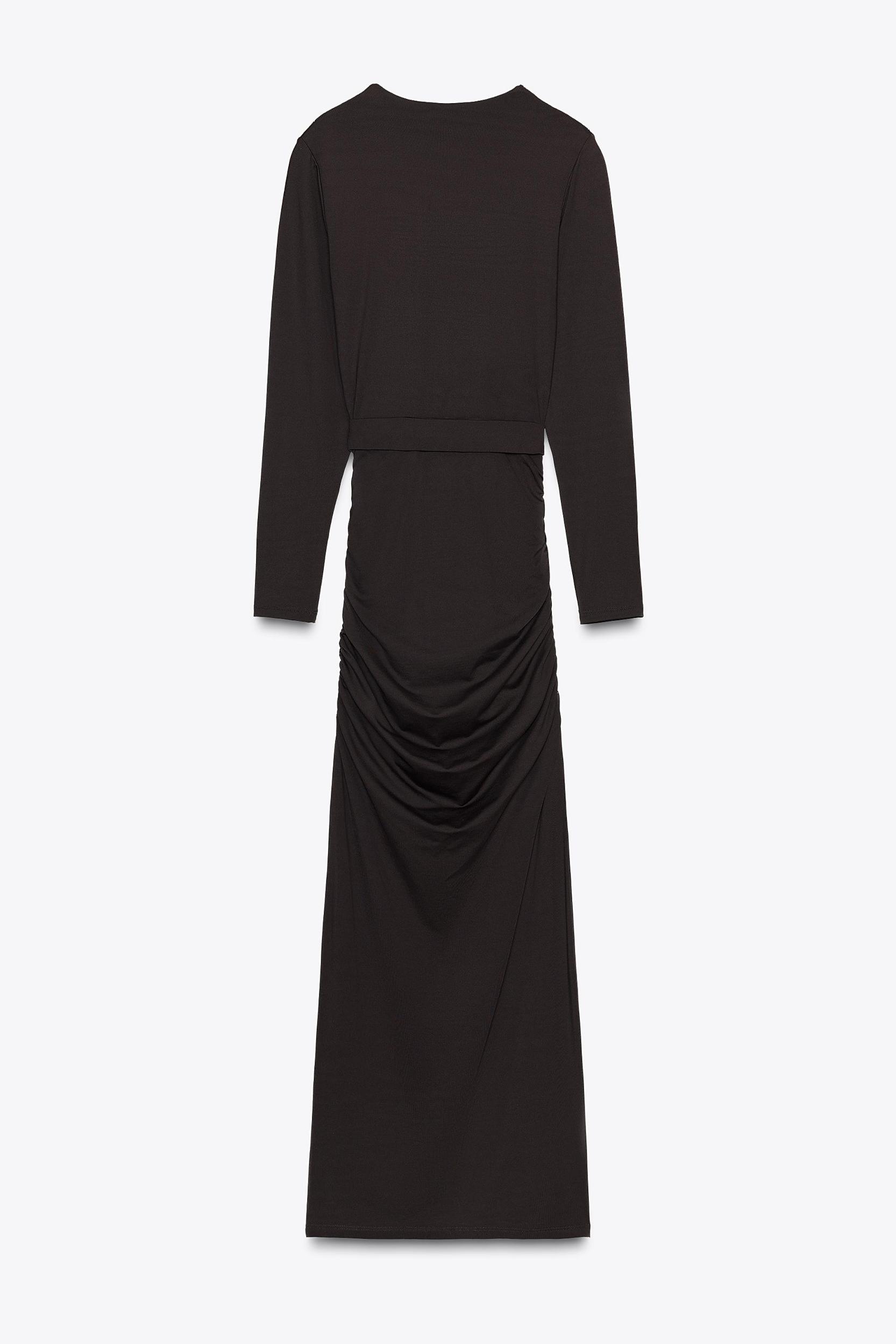 POLYAMIDE DRESS WITH HARDWARE BELT Product Image