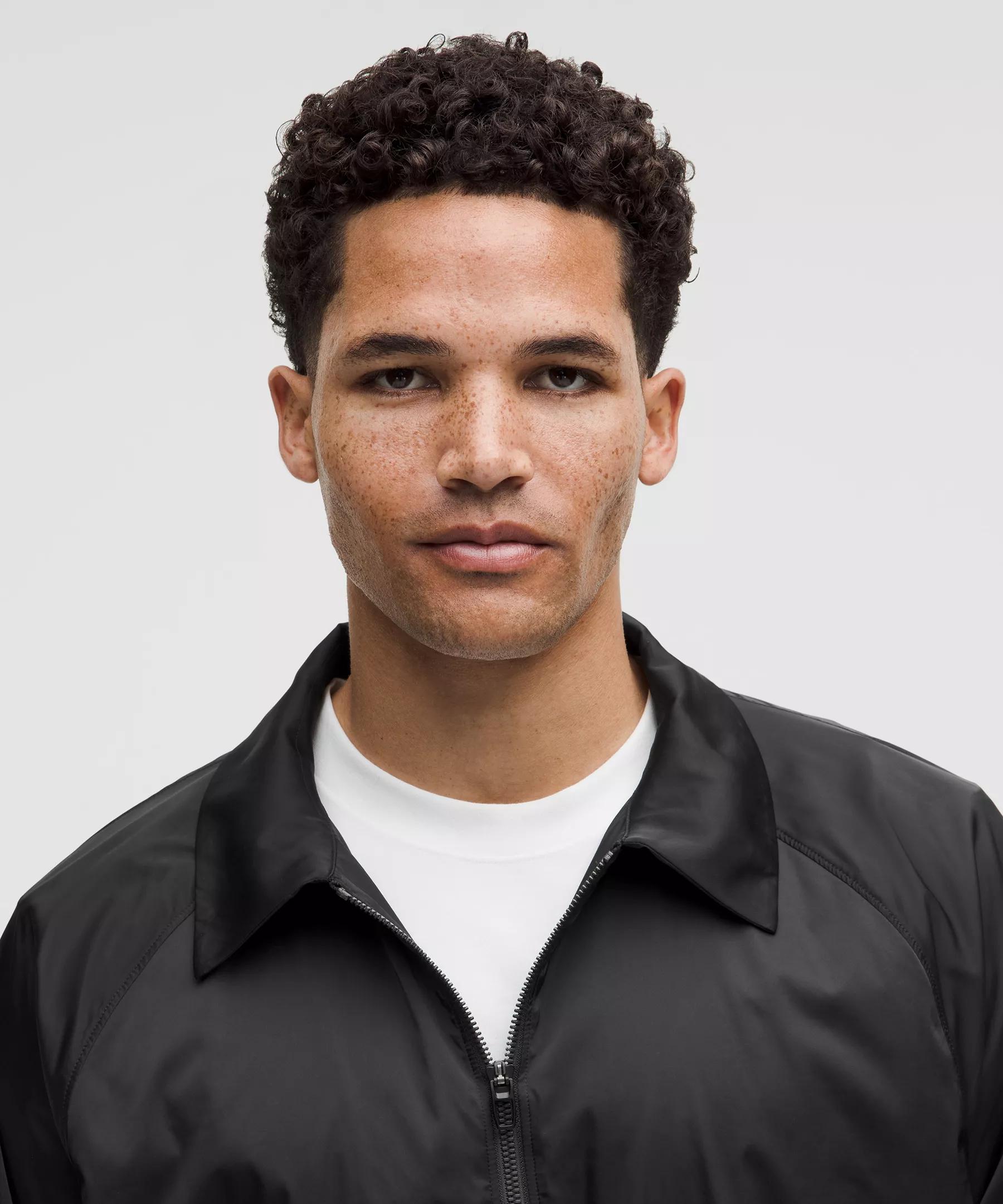 Stretch Satin Nylon Track Jacket Product Image