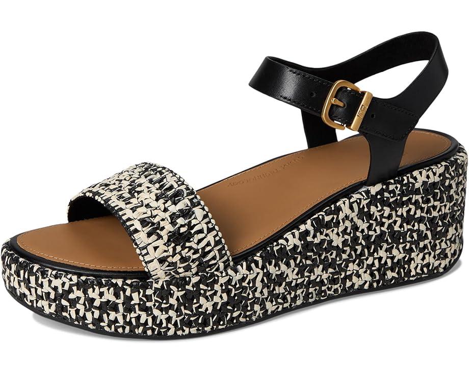 F-Mode Espadrille Leather Flatform A/Strap Sandals Product Image