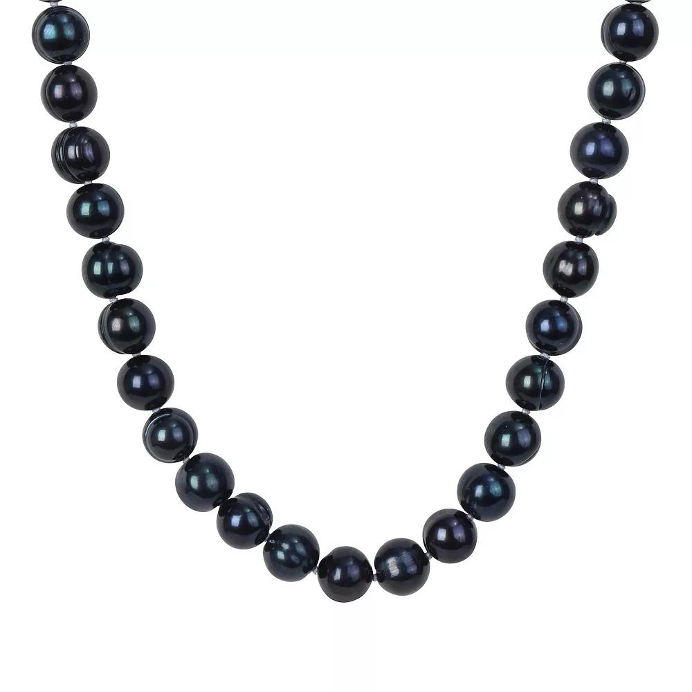 Stella Grace Men's Black Freshwater Cultured Pearl Strand Necklace,  Product Image