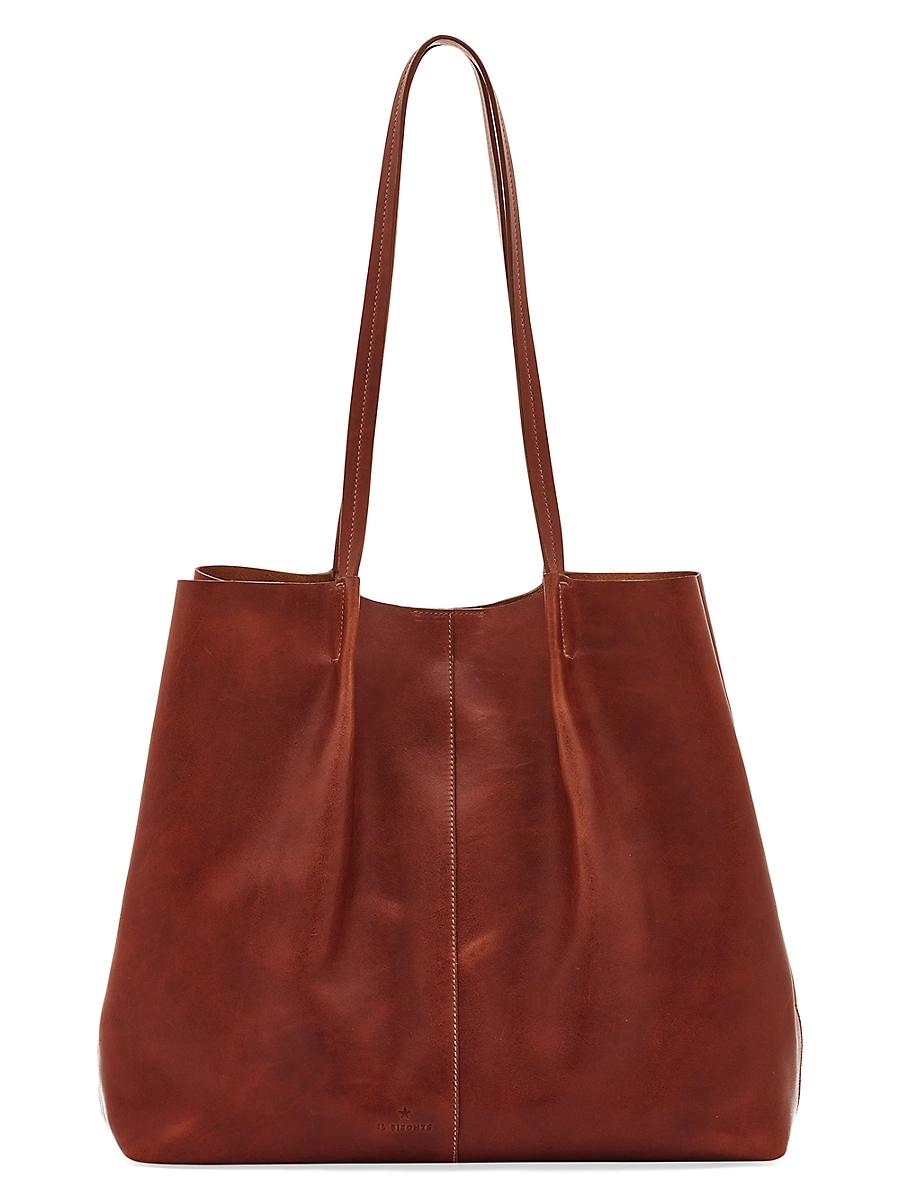 Womens Nina Leather Tote Bag Product Image