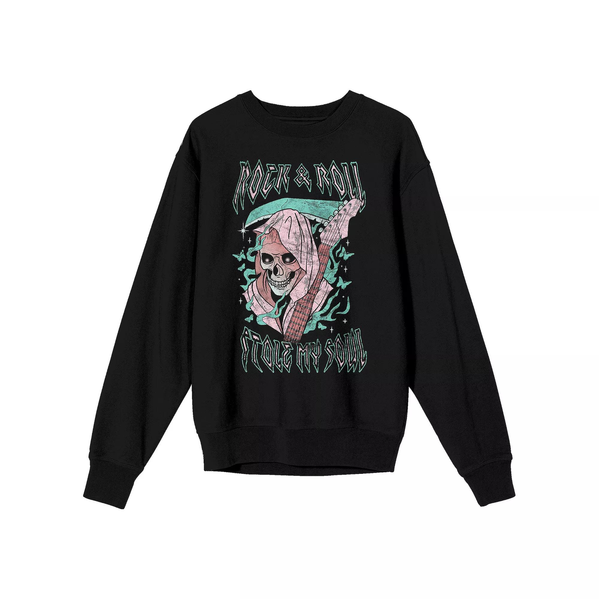 Men's Grim Reaper "Rock & Roll Stole My Soul" Vintage Graphic Tee,  Product Image