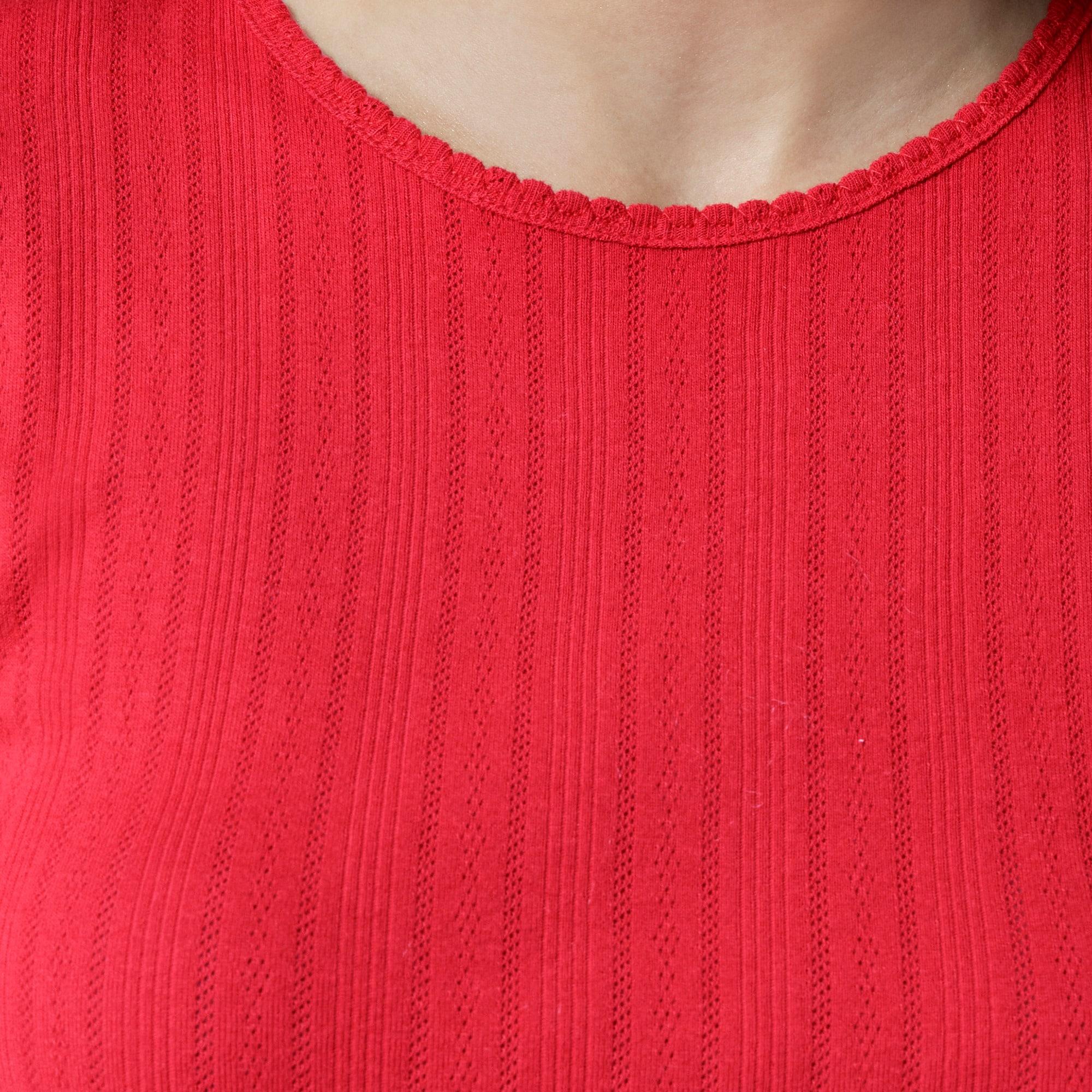 Pointelle short-sleeve T-shirt Product Image