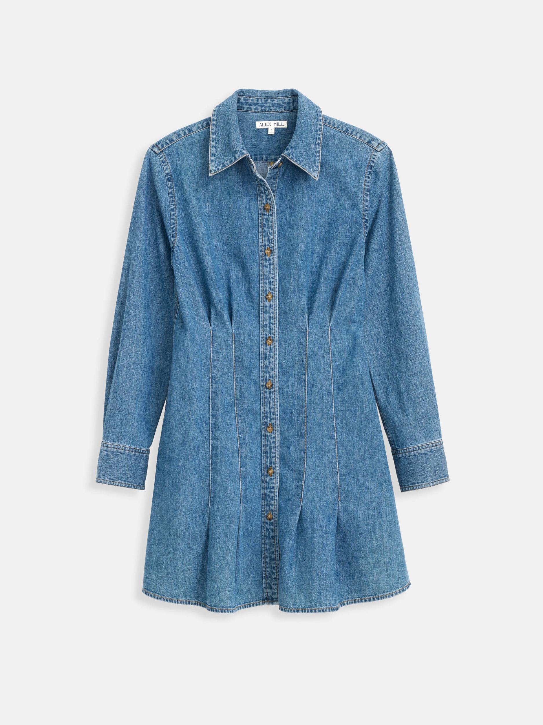 Camille Shirtdress In Denim Product Image