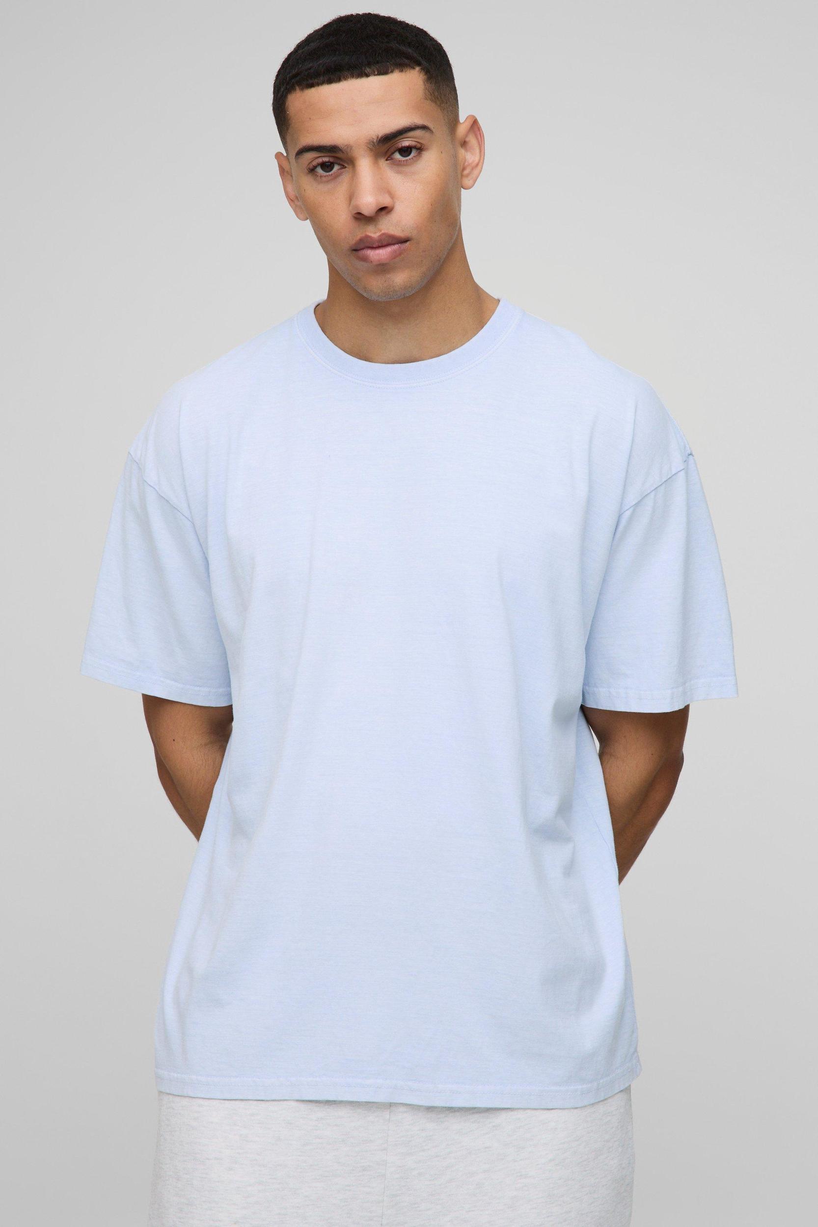 Oversized Homme Daisy Floral Washed T-Shirt | boohooMAN USA Product Image