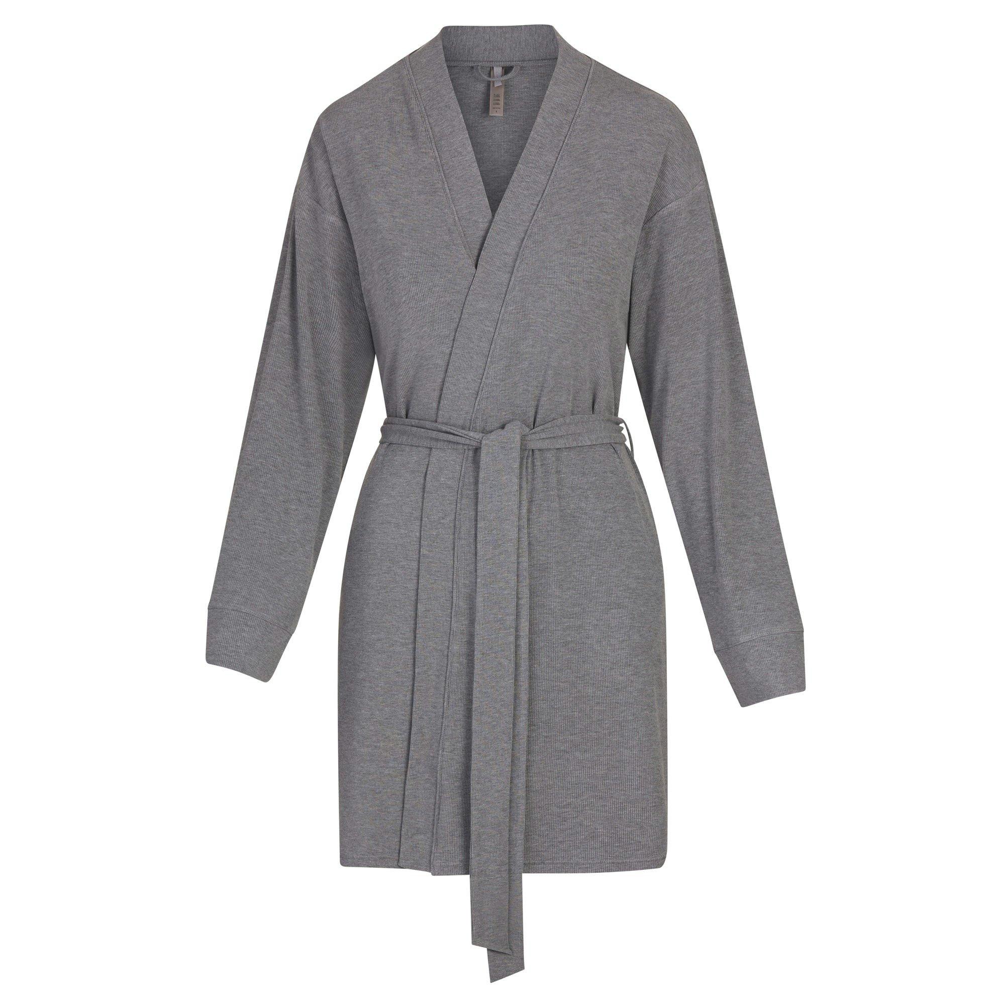 SOFT LOUNGE ROBE | HEATHER GREY Product Image