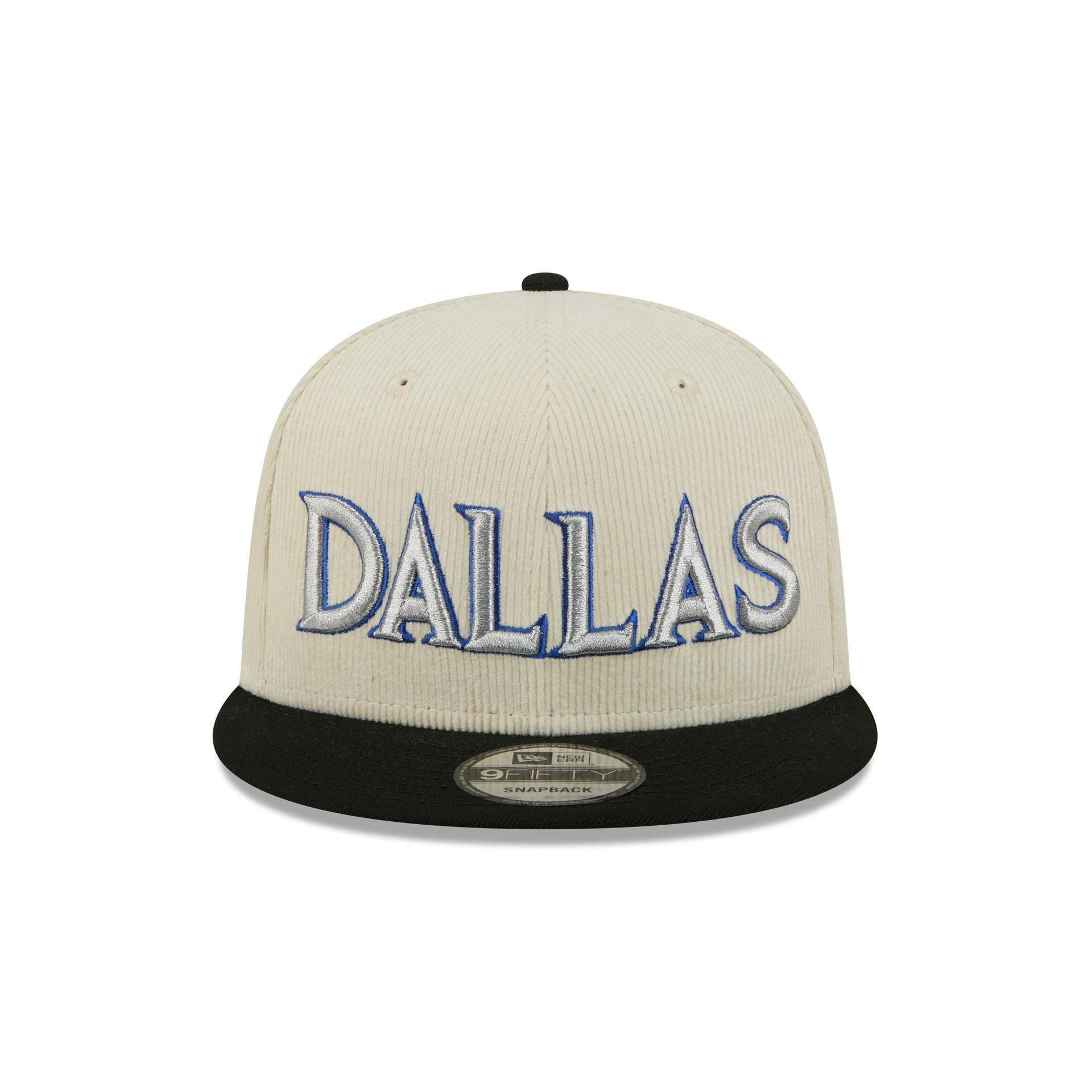 Dallas Mavericks 2025 City Edition Chrome White Corduroy 9FIFTY Snapback Hat Male Product Image