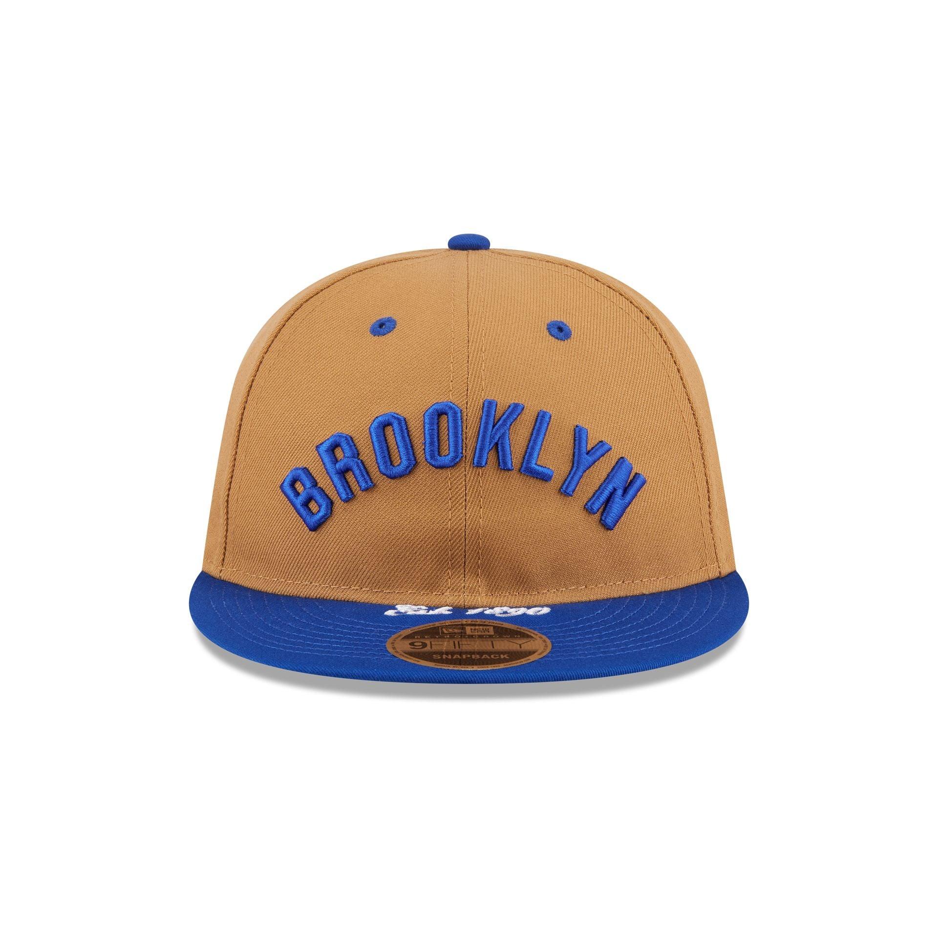 Brooklyn Dodgers Wheat Retro Crown 9FIFTY Snapback Hat Male Product Image