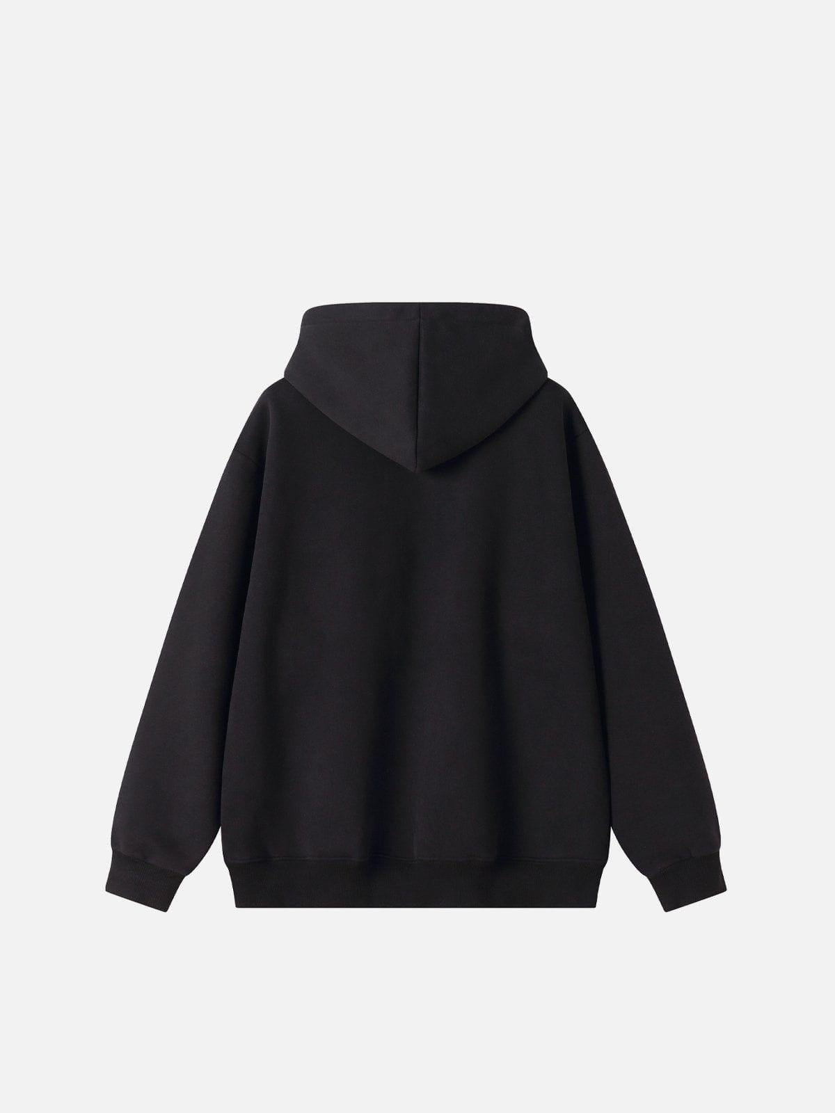 Aelfric Eden Embroidery Cartoon Dog Graphic Pullover Hoodie Product Image