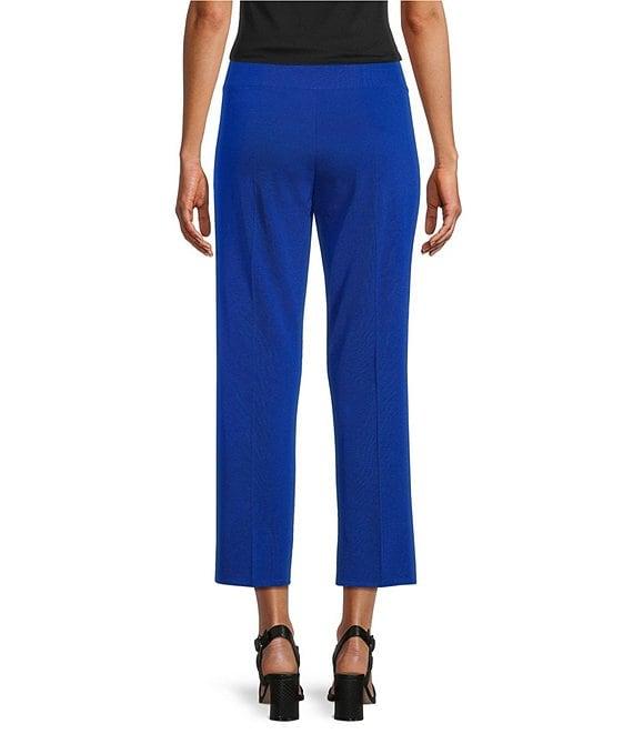 MISOOK Knit Flat Front Slim Leg Ankle-Length Pull-On Pants Product Image